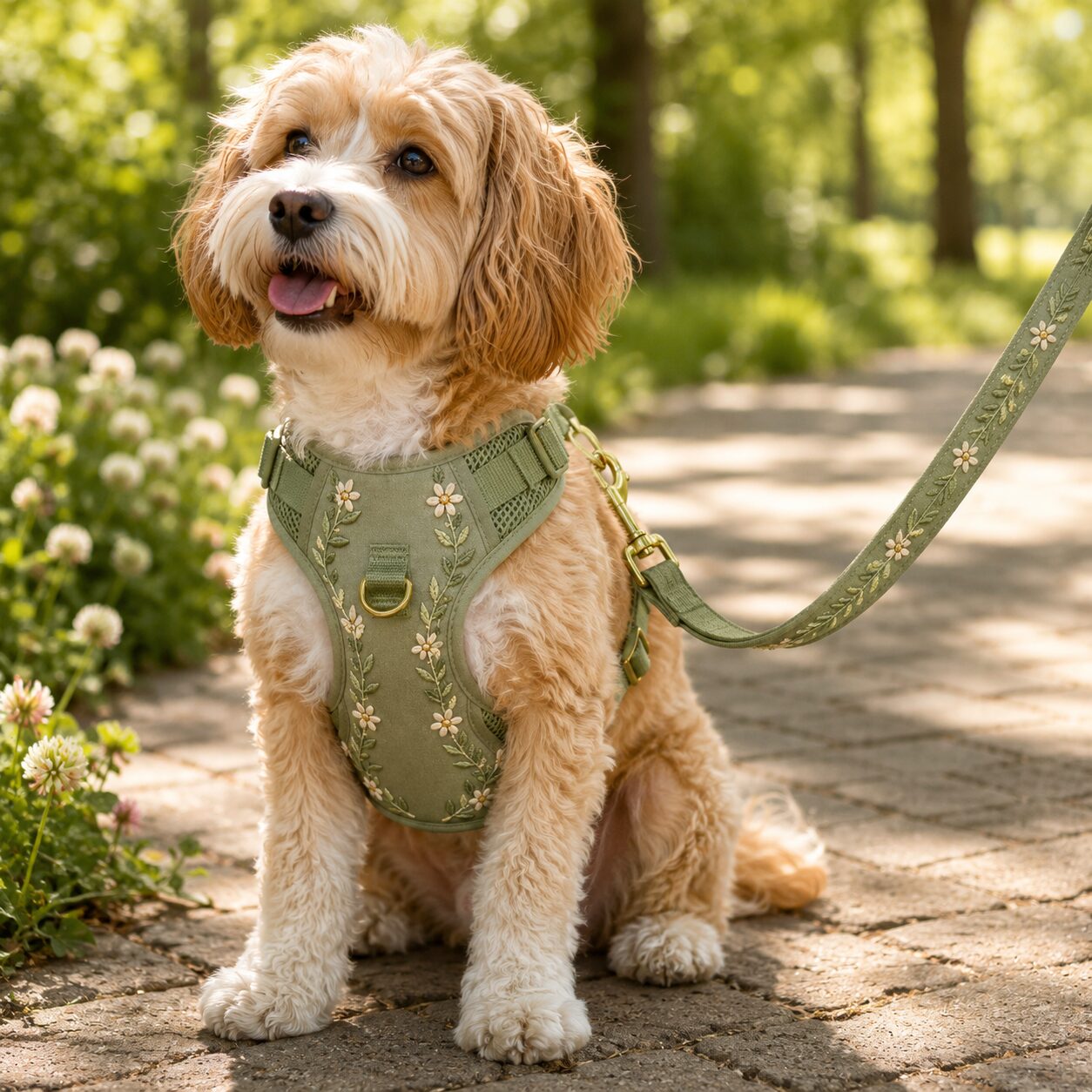 Floral Walking Harness Set