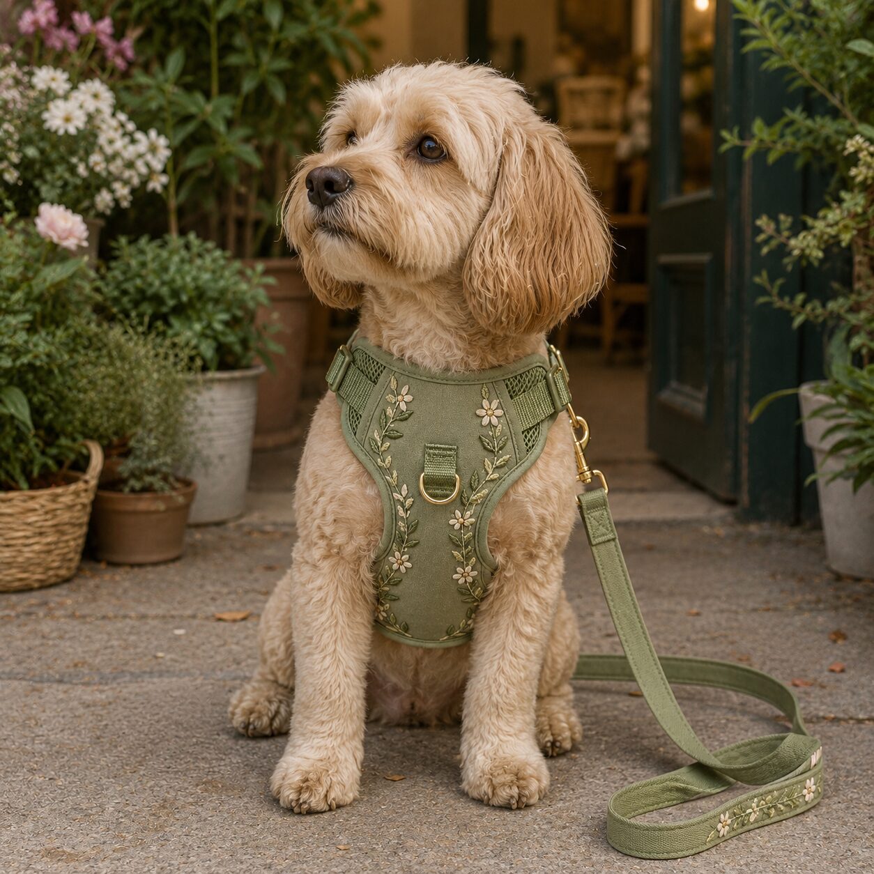 Floral Walking Harness Set