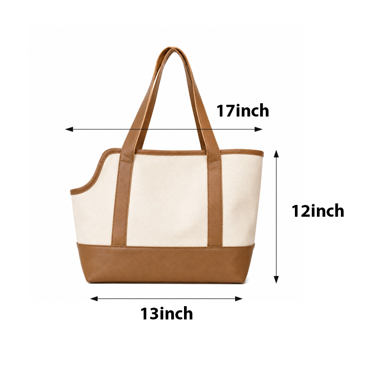 Pet Canvas Elegance Side Tote Carrier