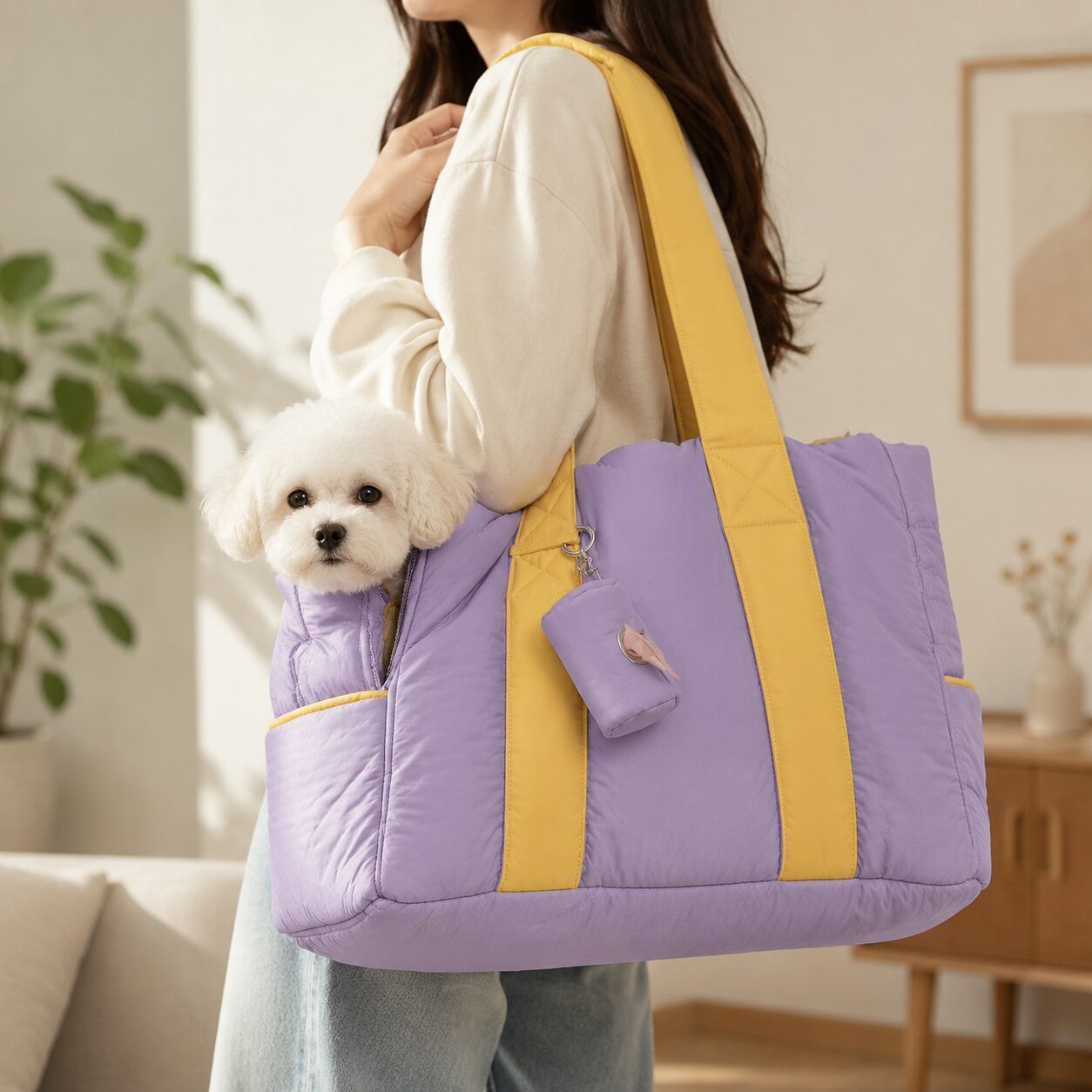 Pet Cloud Puffer Tote Bag