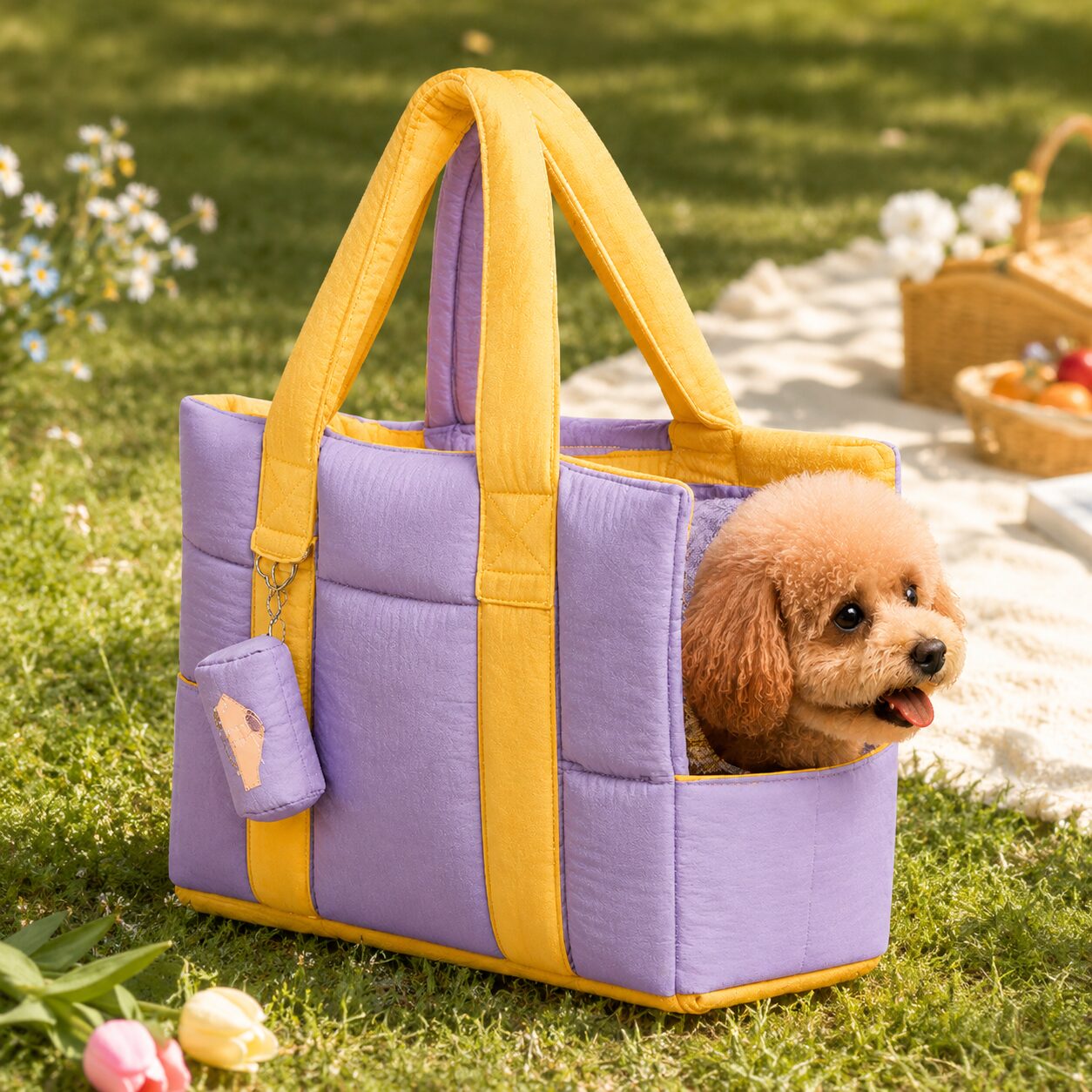 Pet Cloud Puffer Tote Bag