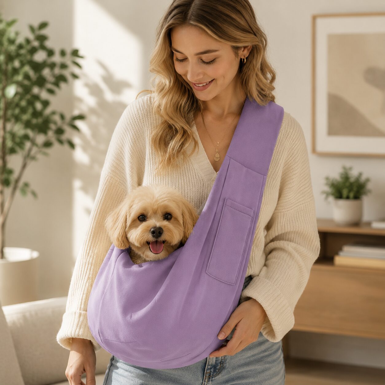 Pet Cozy Swing Shoulder Bag