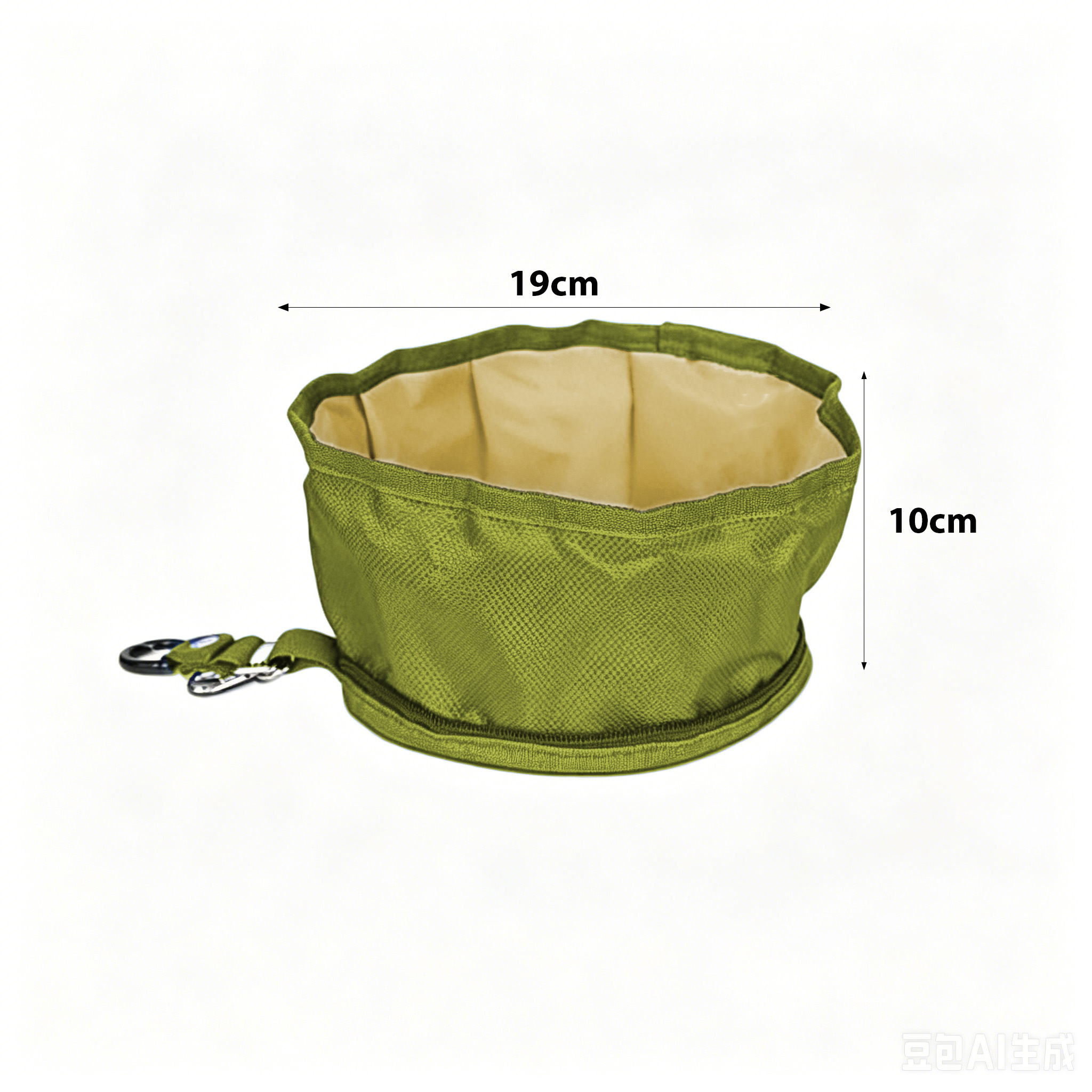 Pet Foldable Outdoor Feeding Bowl Carrier