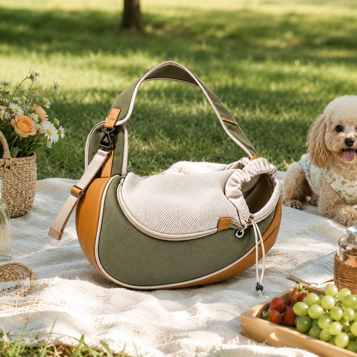 Pet Horizon Curve Shoulder Carrier Bag