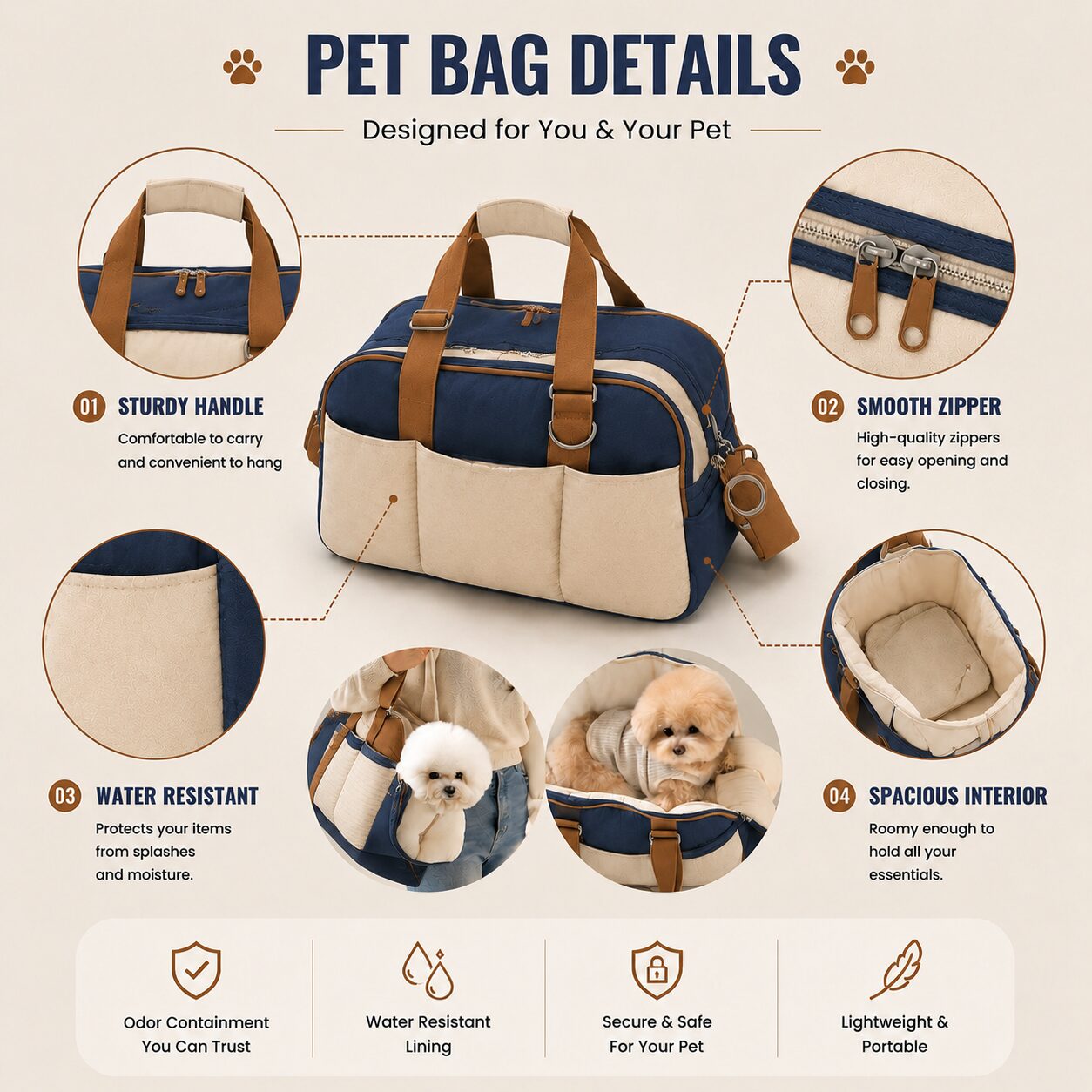Pet Lounge Handheld Carrier Bag