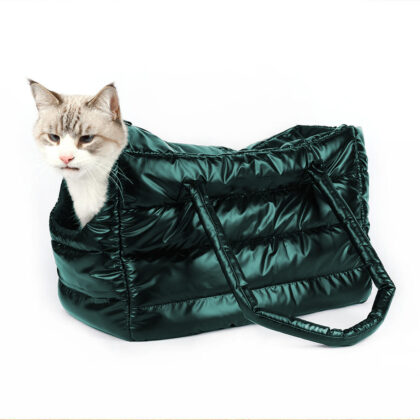 Pet Luxe Puffer Shopper Carrier