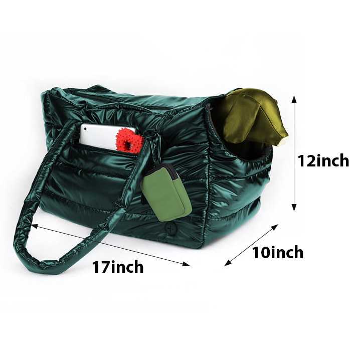 Pet Luxe Puffer Shopper Carrier