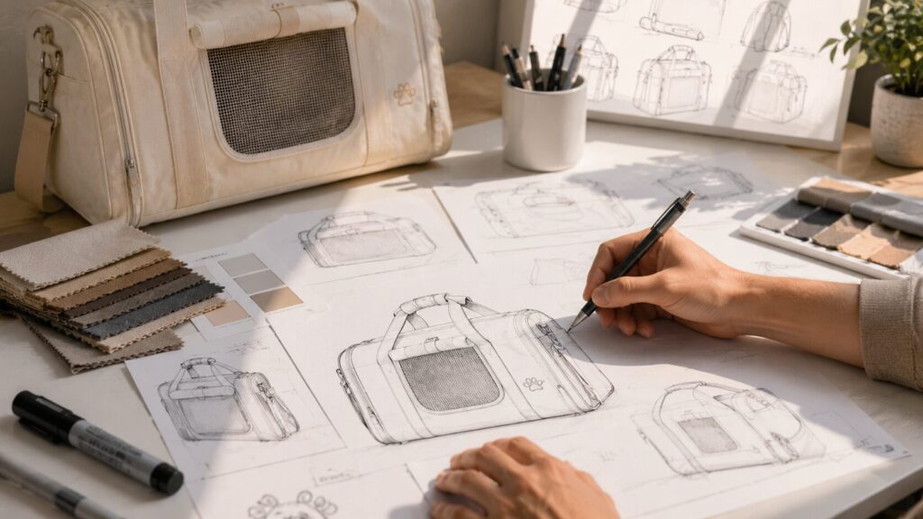 personalized dog bag design