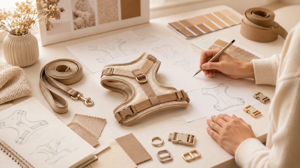 Designing a Custom Fit Dog Harness