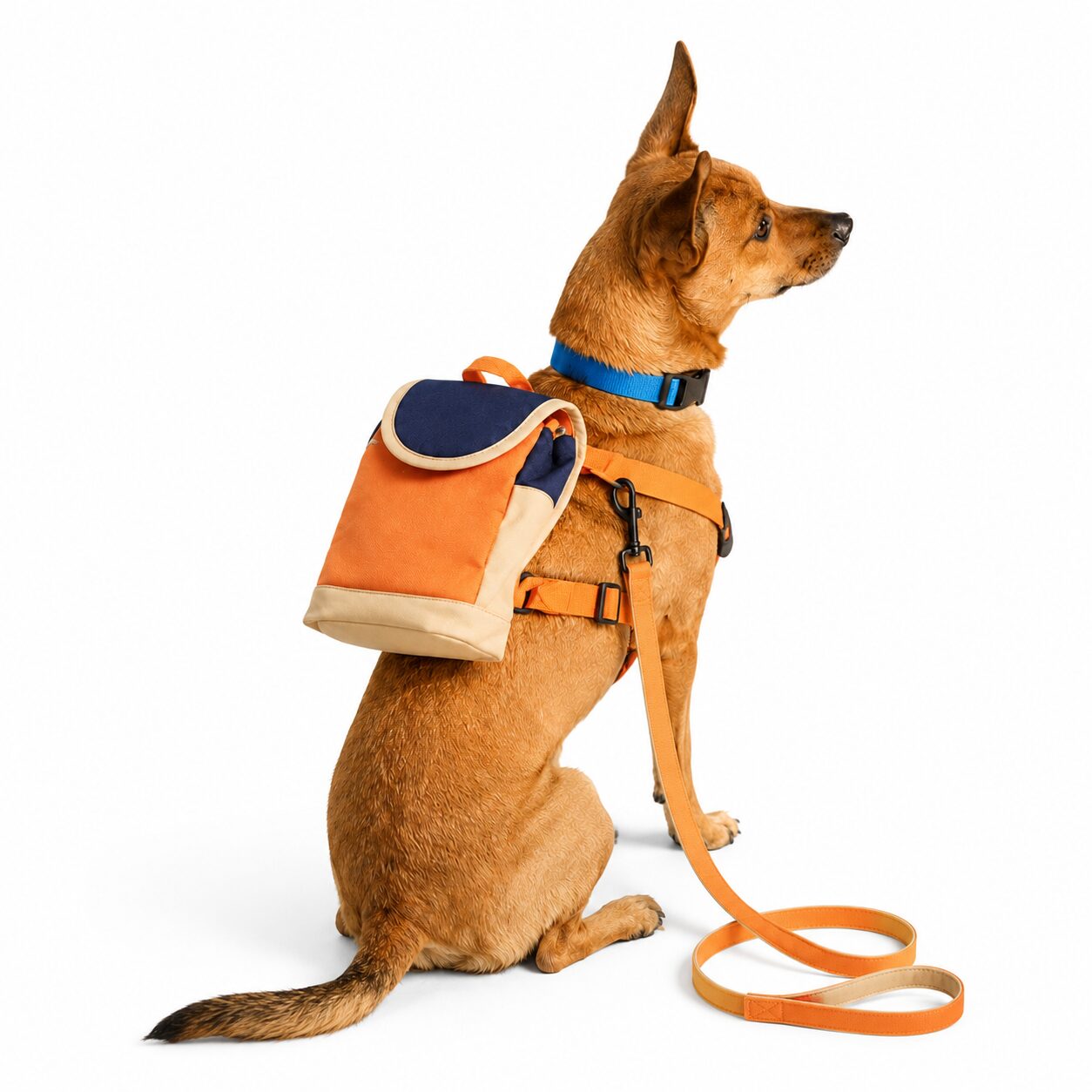 Adjustable Dog Training Backpack with Secure Harness