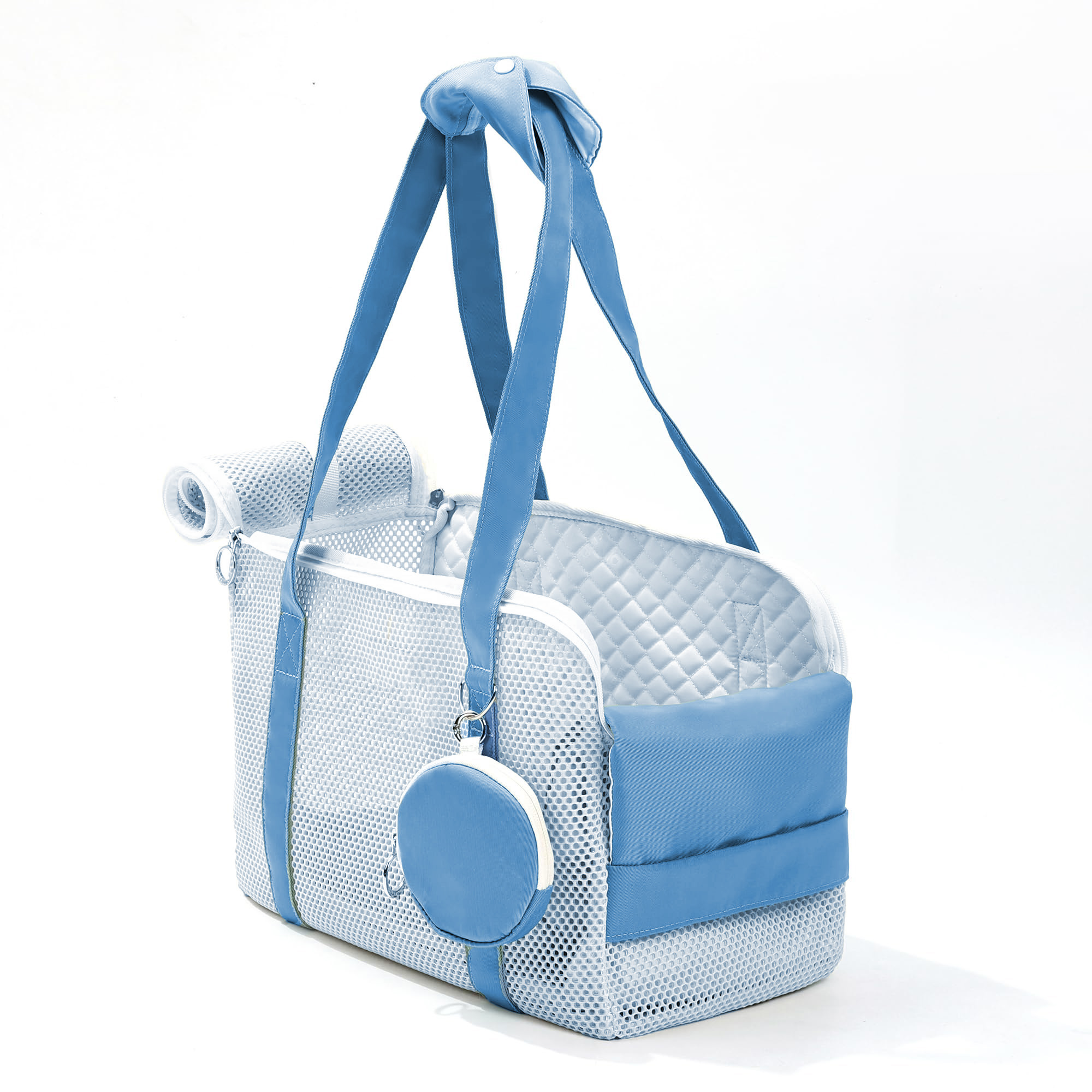 Airflow Mesh Pet Carrier with Side Viewing Pocket
