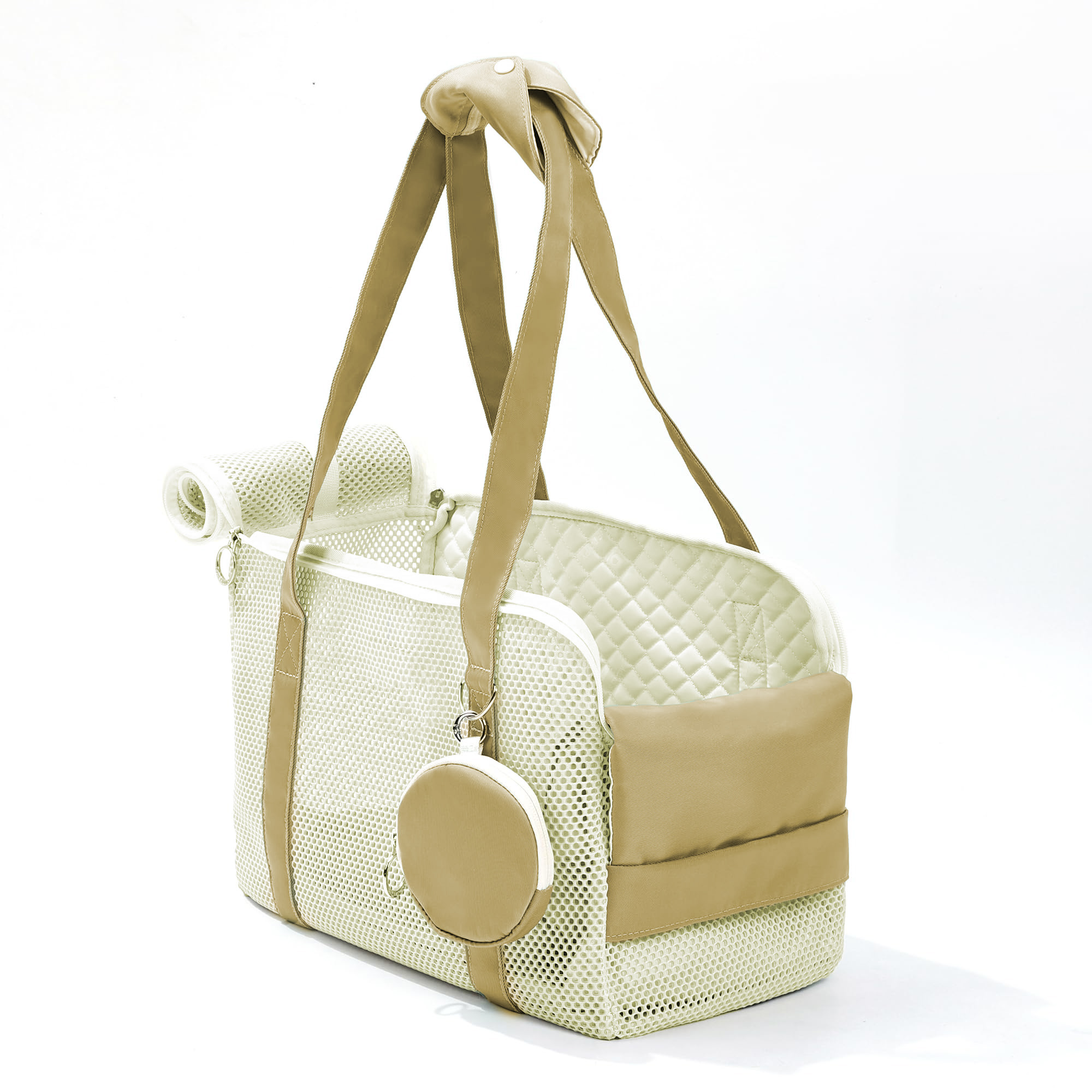 Airflow Mesh Pet Carrier with Side Viewing Pocket