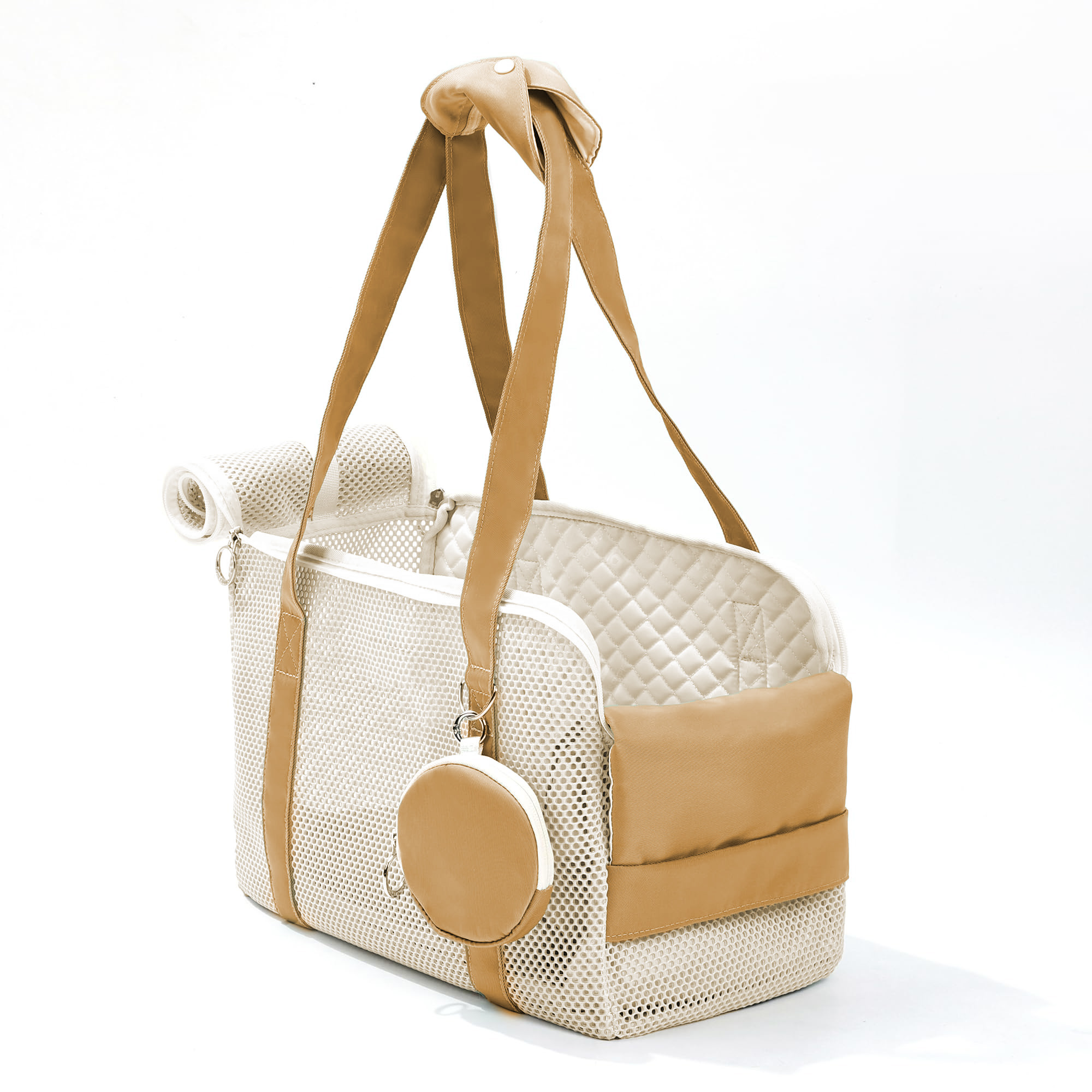 Airflow Mesh Pet Carrier with Side Viewing Pocket