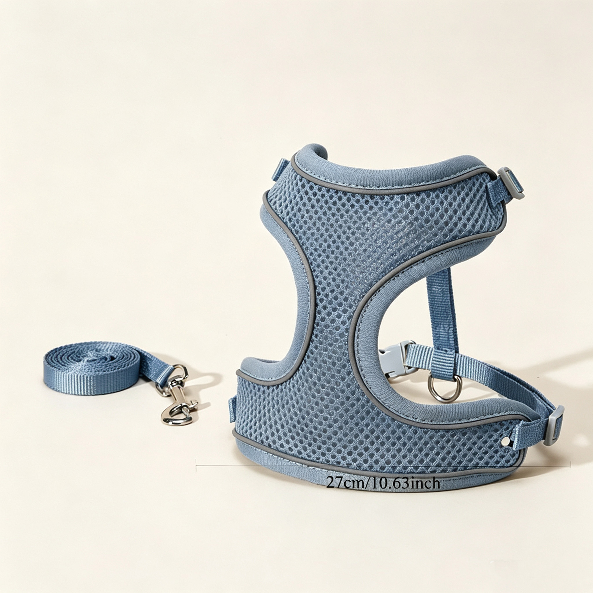 Breathable Air Mesh Adjustable Dog Harness Set