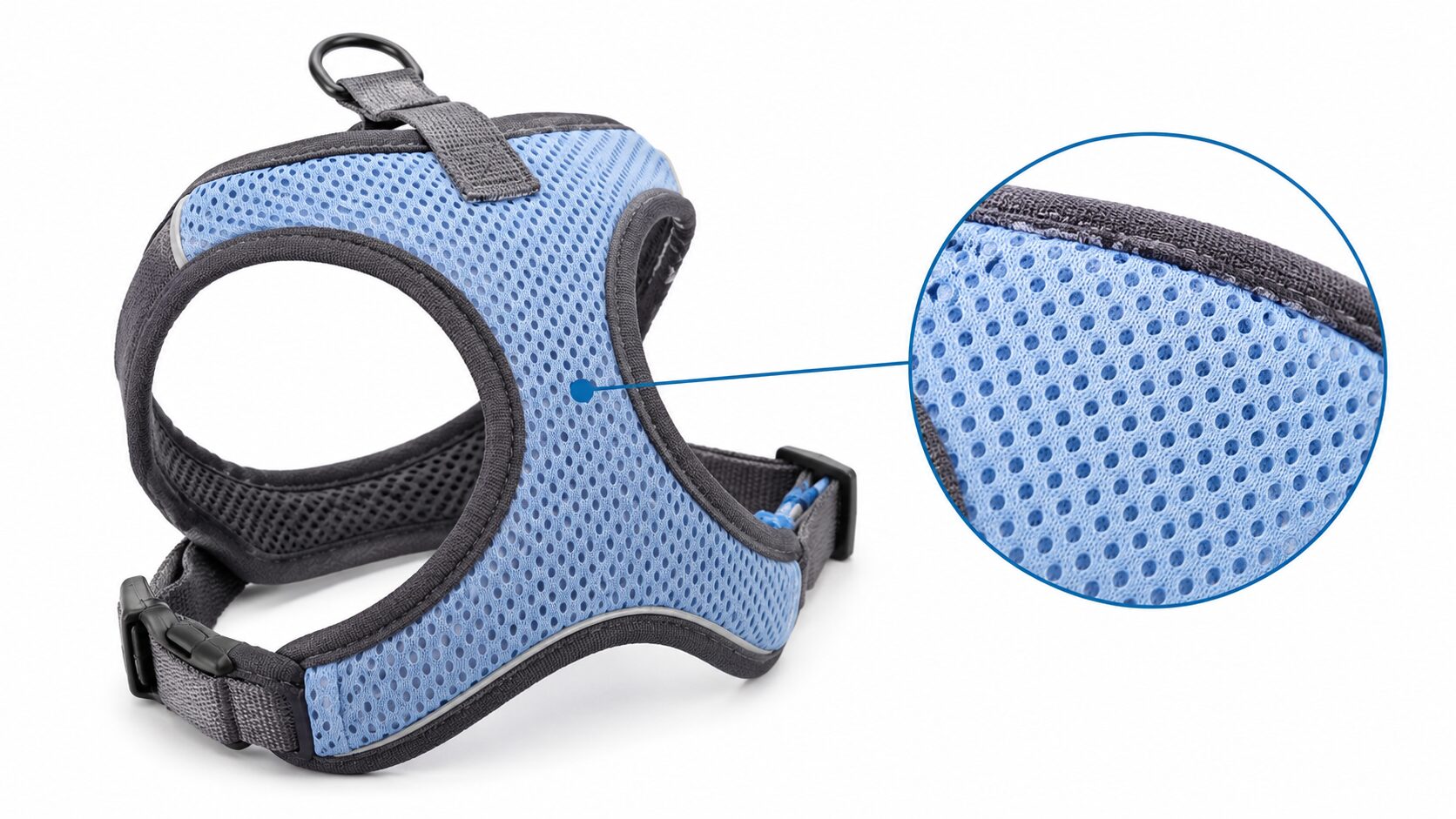 Breathable Mesh Panel-pet Harness