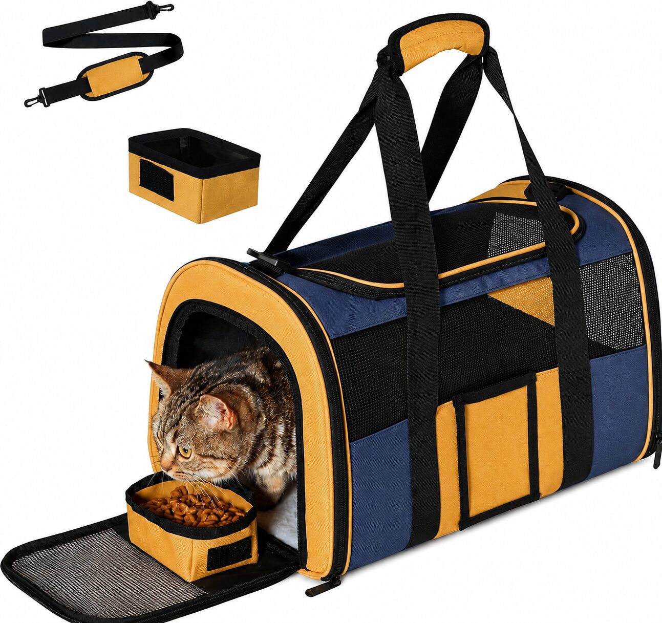 Color-Block Soft Pet Carry Bag