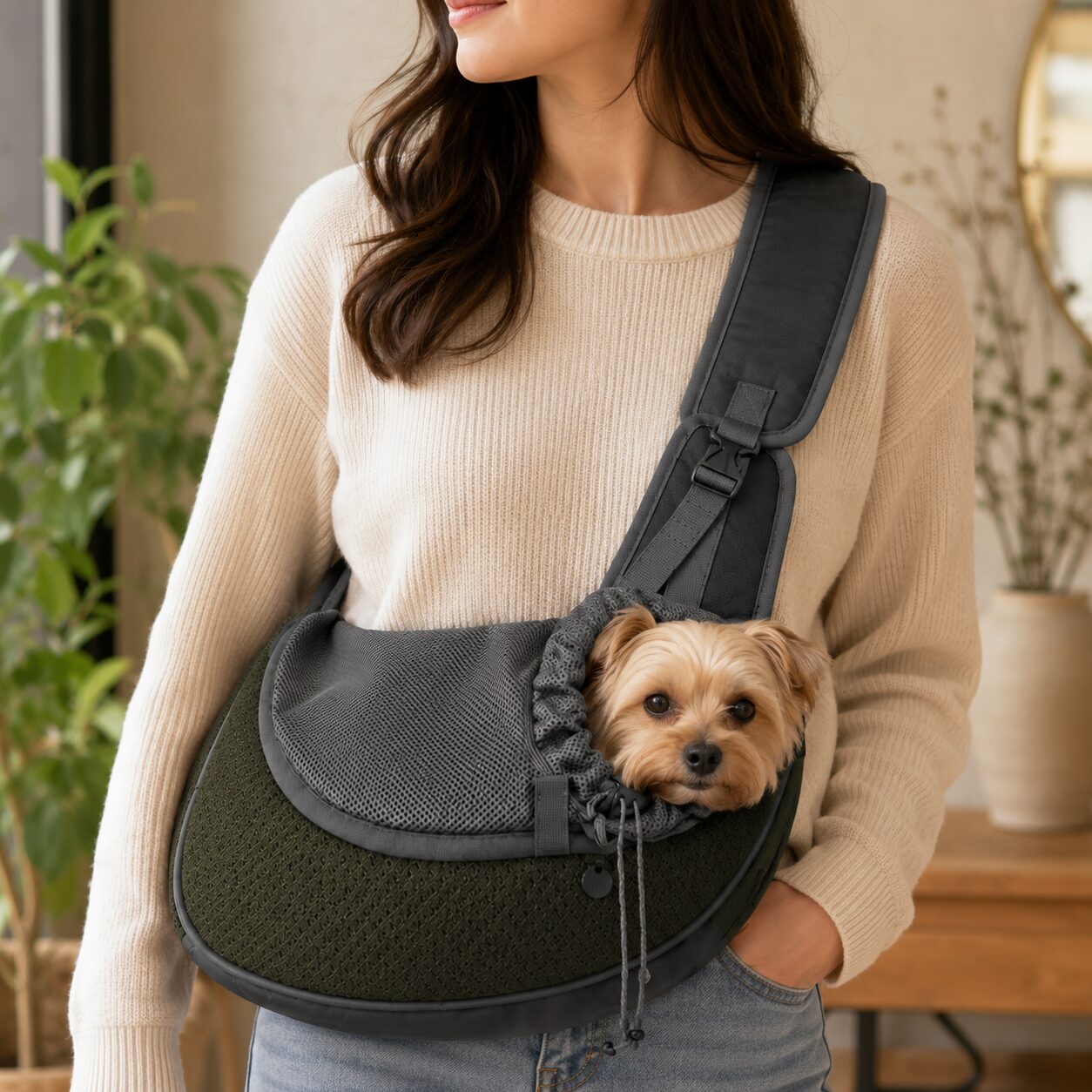 Comfort-Fit Crossbody Pet Travel Carrier