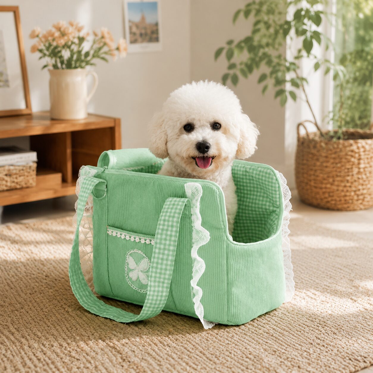 Cozy Open-Top Pet Travel Tote