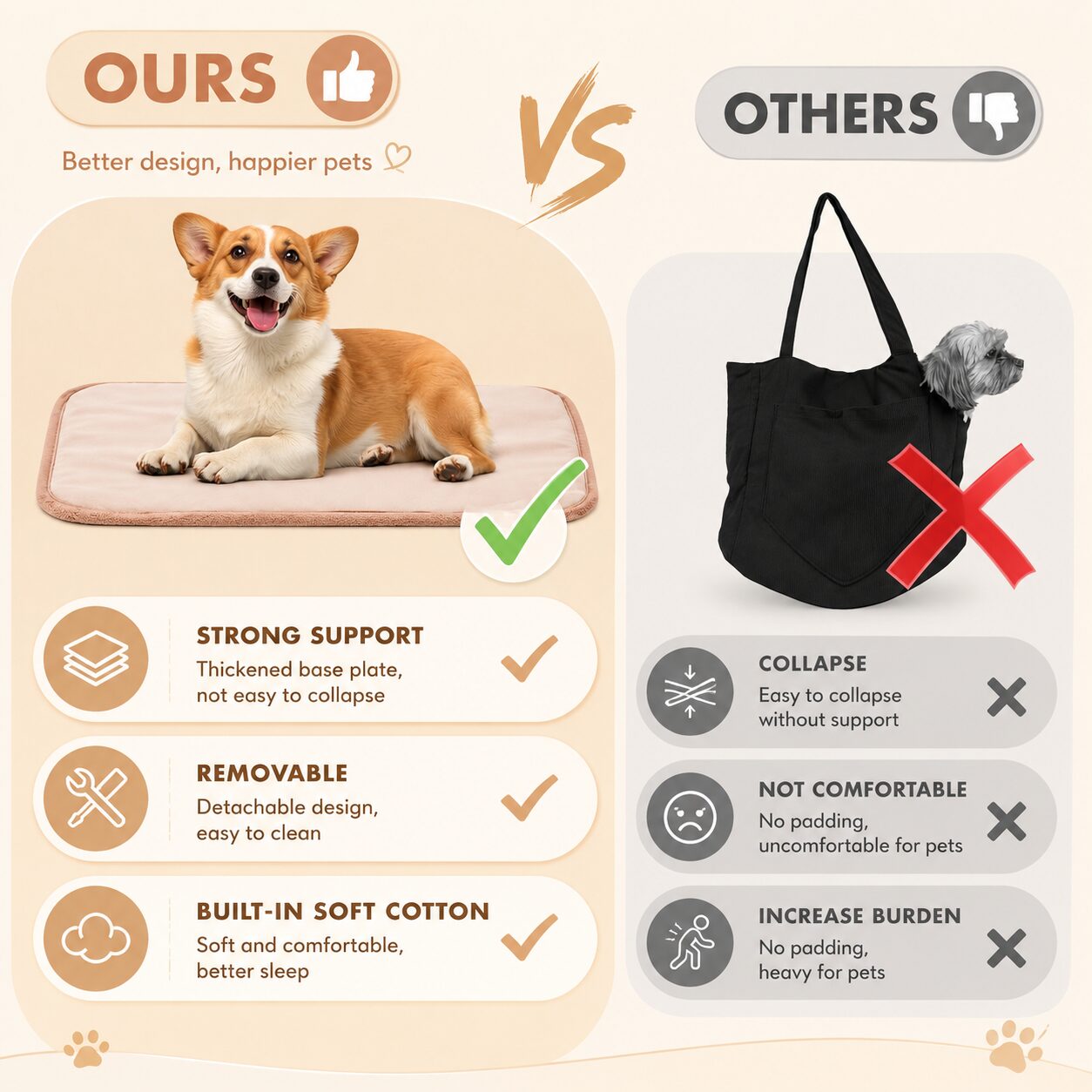 Diamond-Quilted Pet Carryall Tote