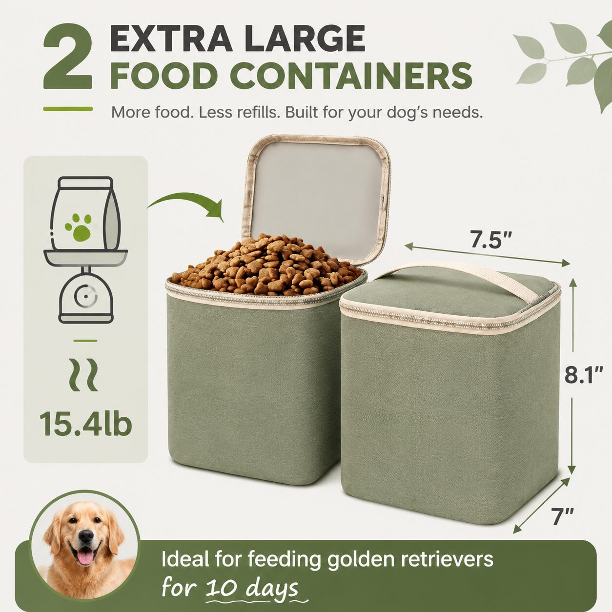 Dual-Layer Pet Training Meal and Gear Carrier