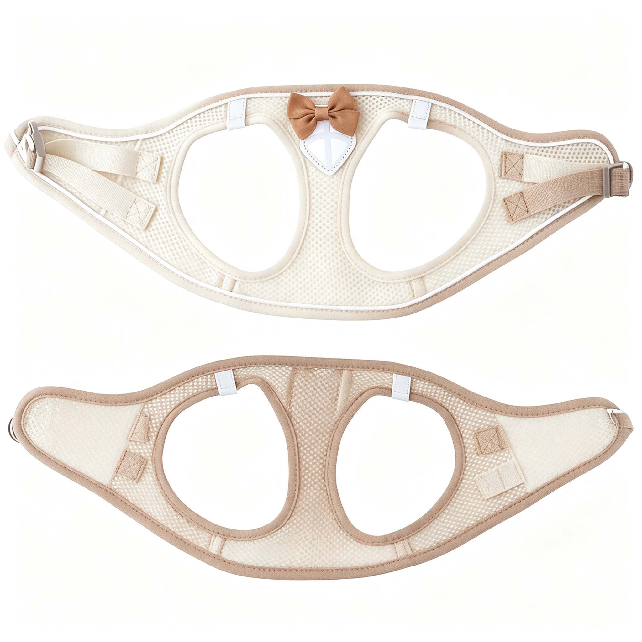 Elegant Bow Tie Mesh Cat Harness