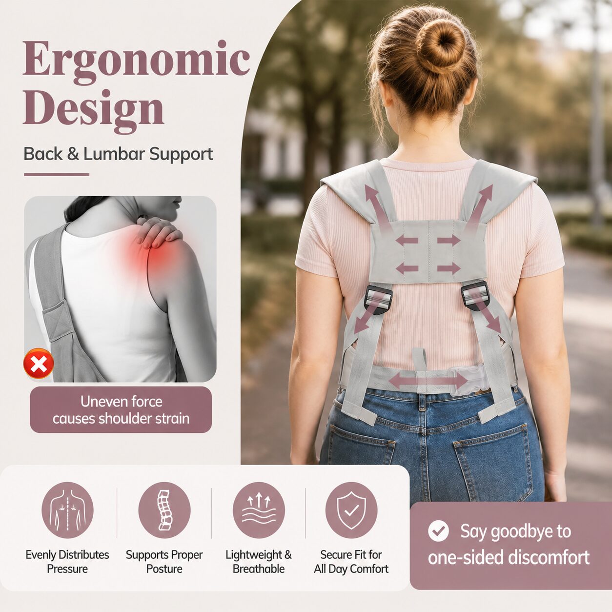 Ergonomic Wraparound Pet Sling Carrier