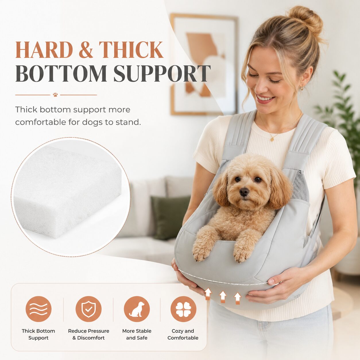 Ergonomic Wraparound Pet Sling Carrier