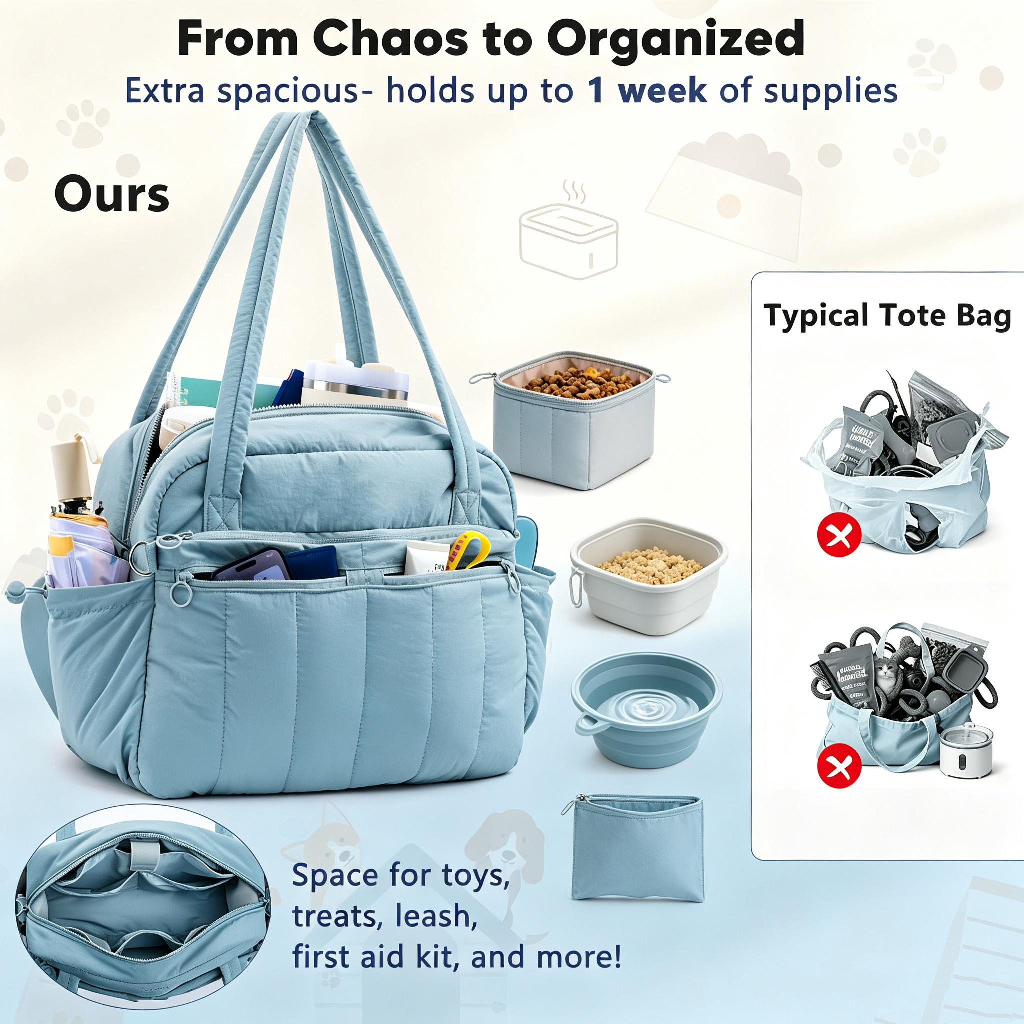Everyday Tote-Style Pet Travel Bag