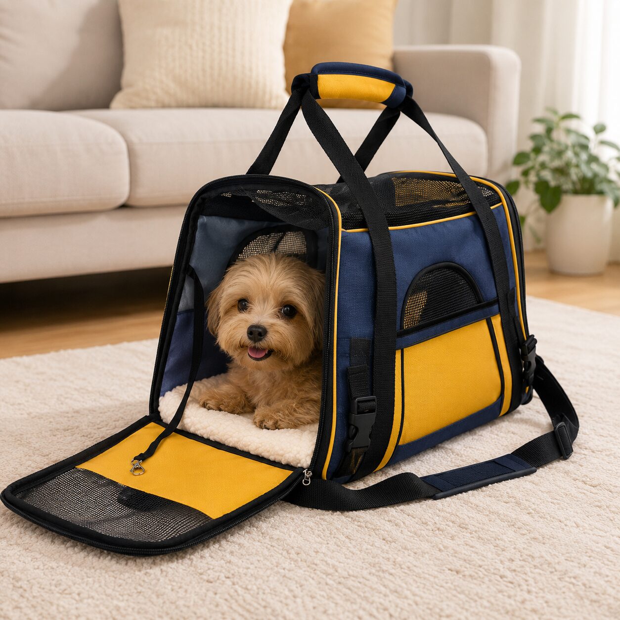Expandable Soft-Sided Pet Travel Carrier