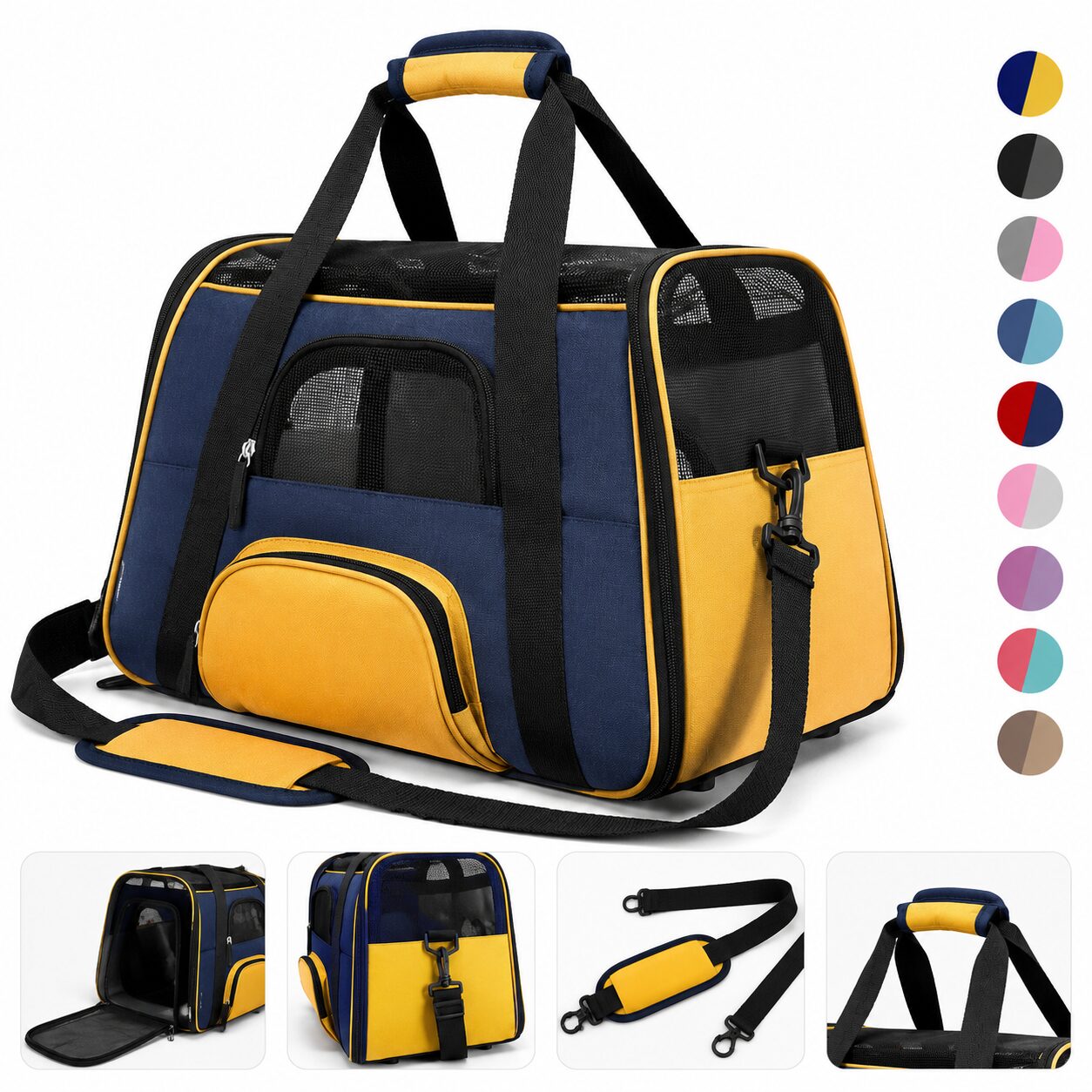 Expandable Soft-Sided Pet Travel Carrier
