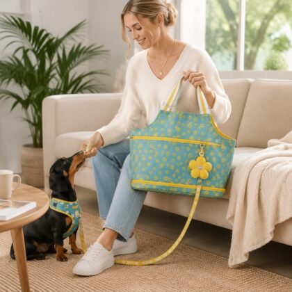 Floral Pet Travel Organizer Tote