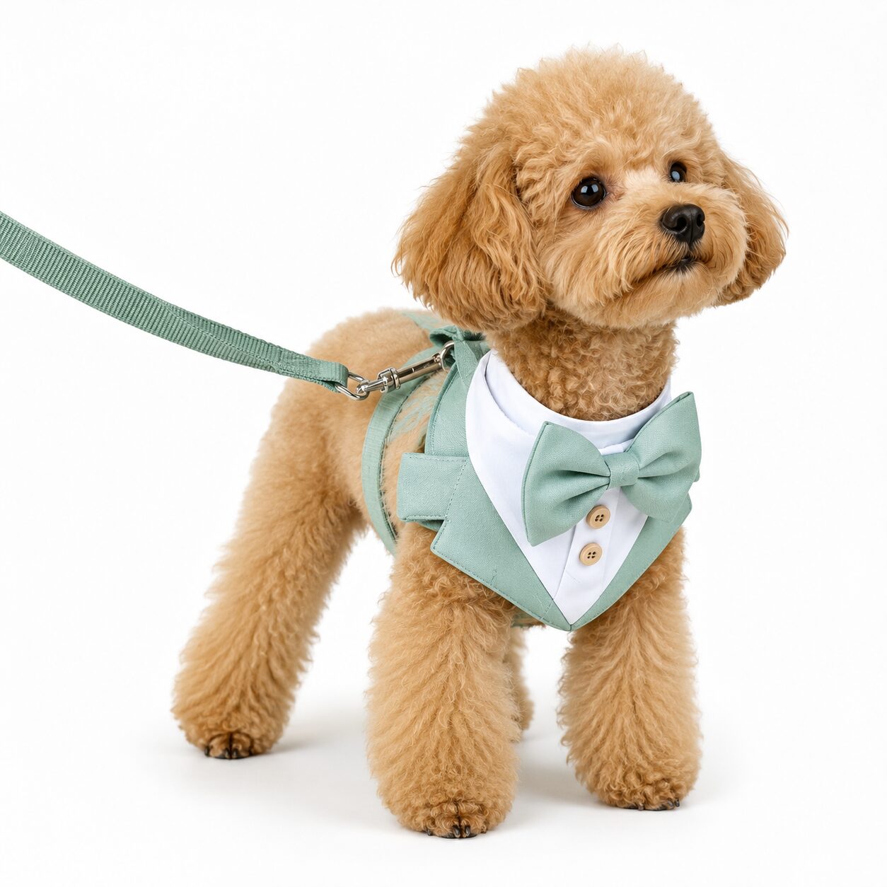 Formal Bow Tie Dog Harness Set