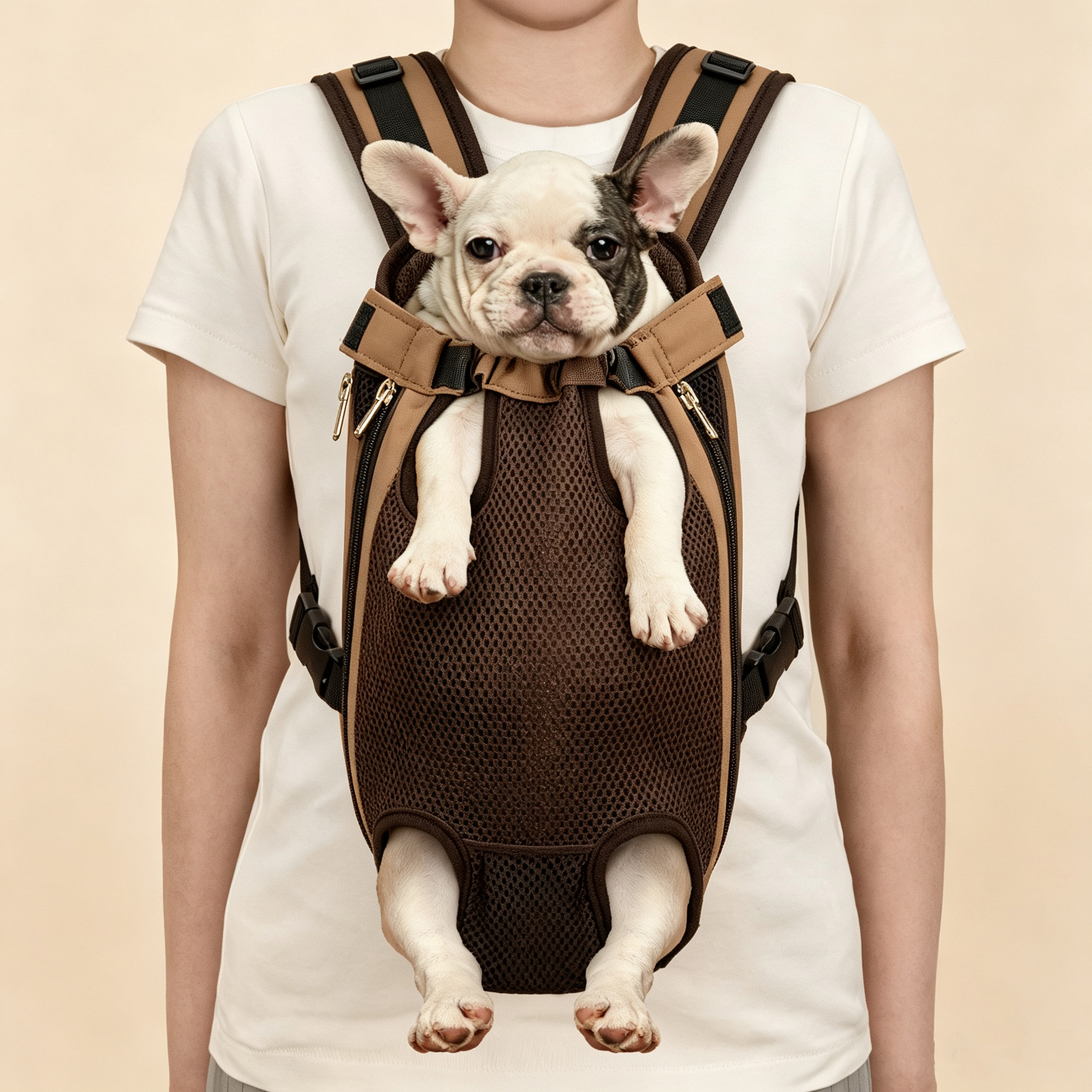 Front-Facing Mesh Pet Carry Harness