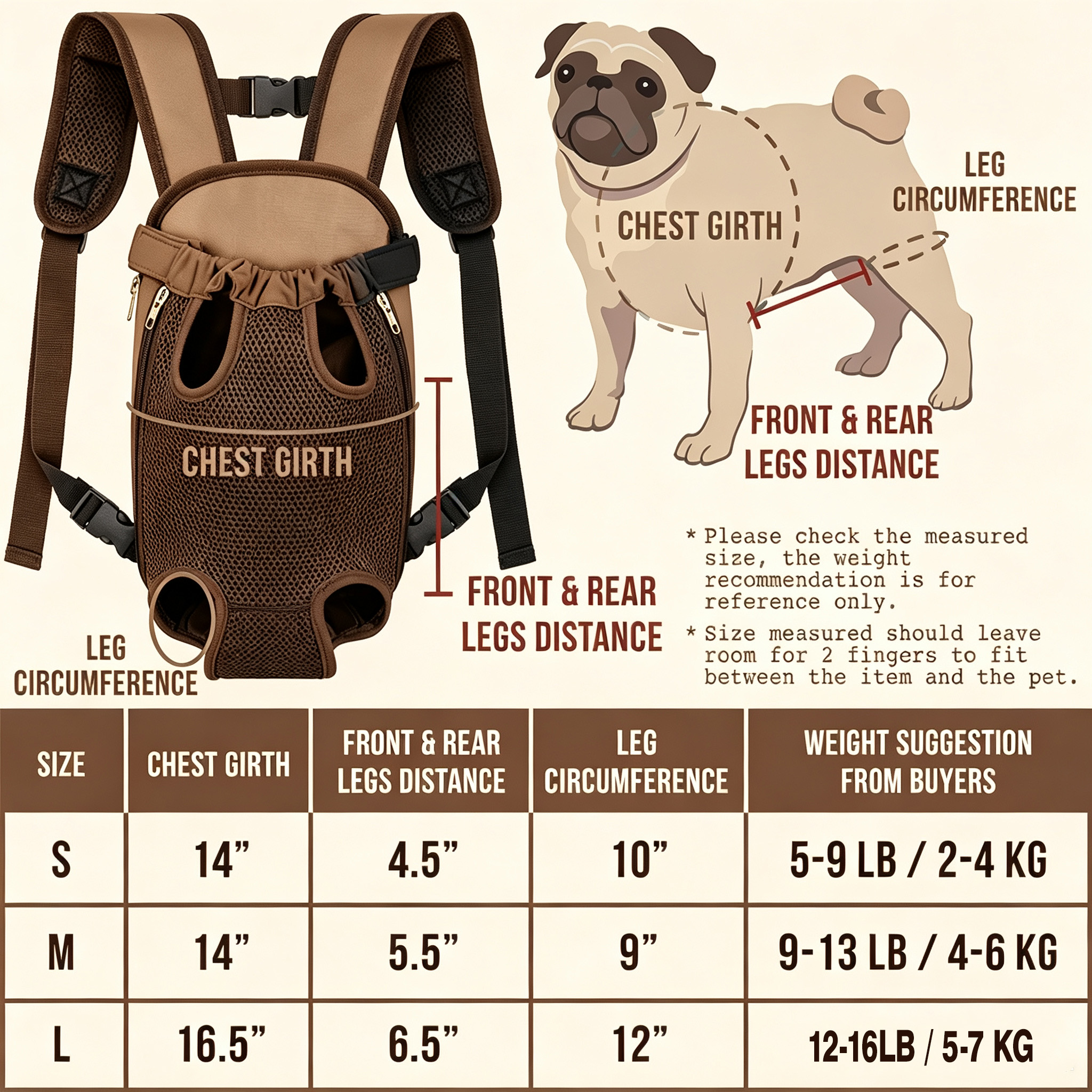 Front-Facing Mesh Pet Carry Harness