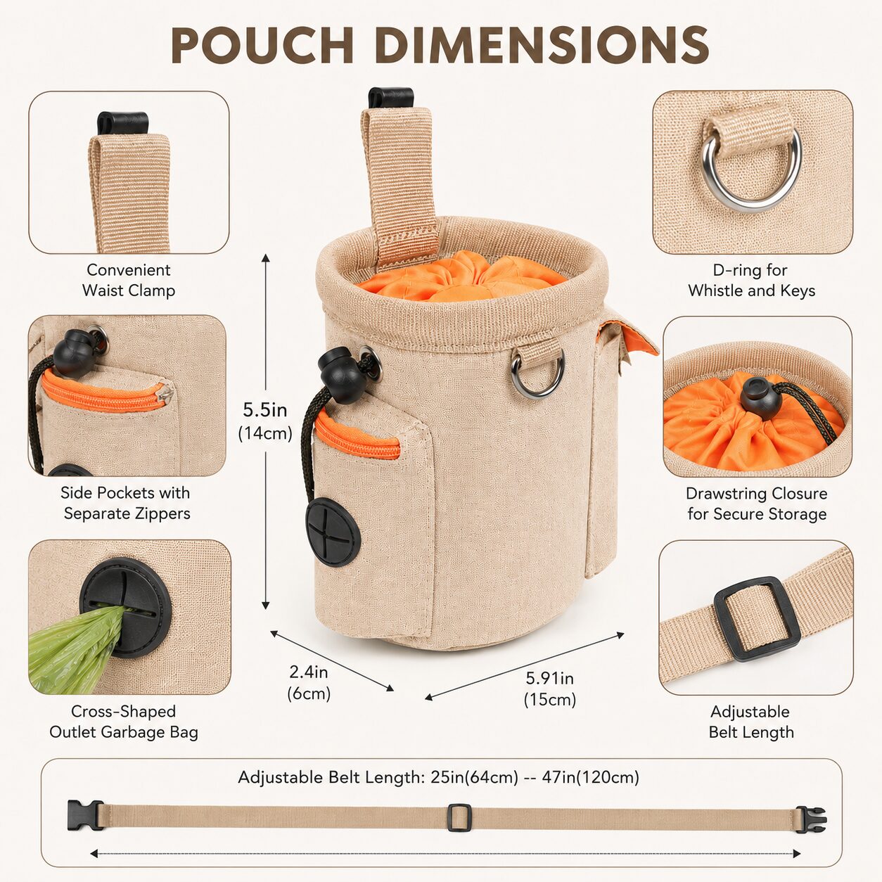 Hands-Free Dog Training Reward Pouch