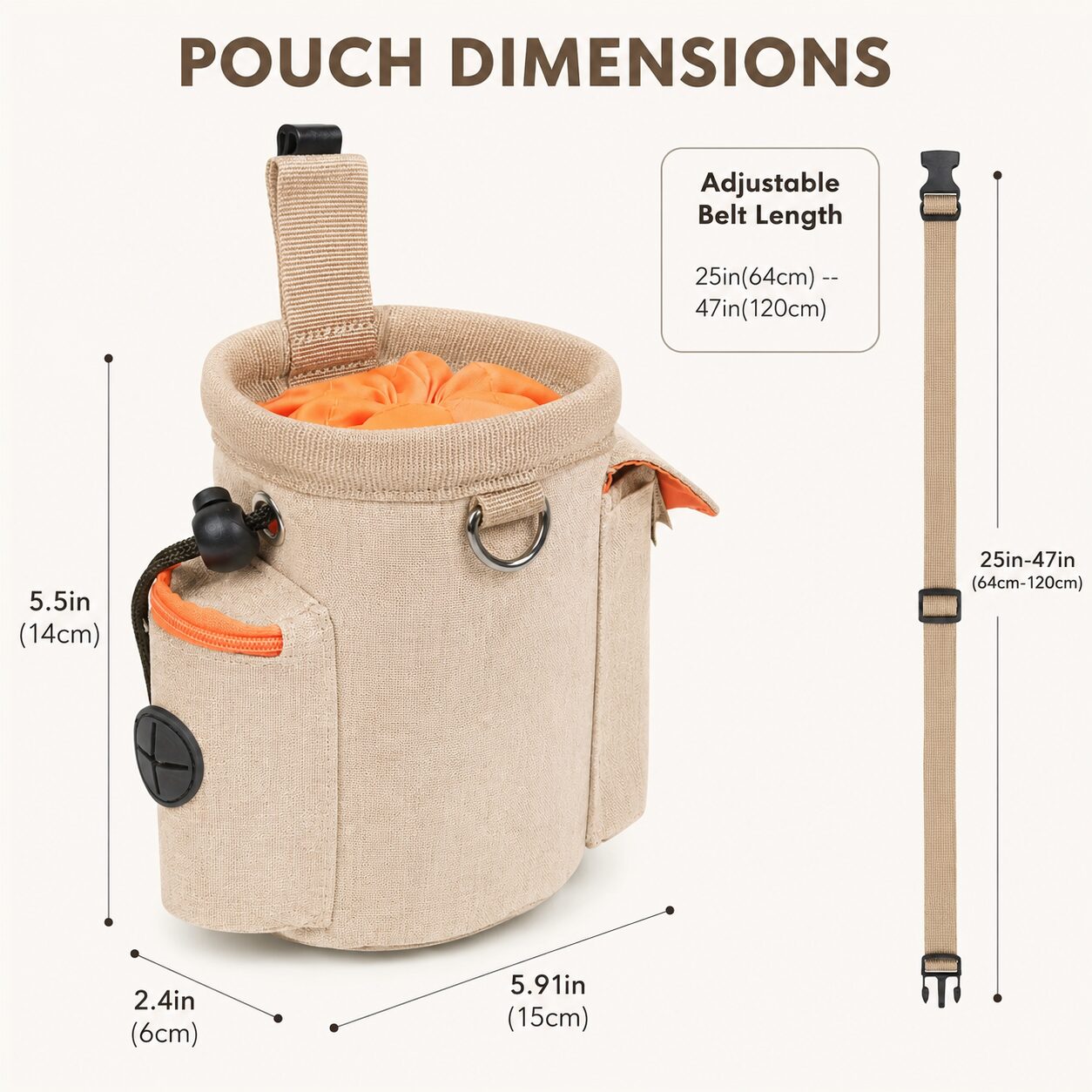 Hands-Free Dog Training Reward Pouch