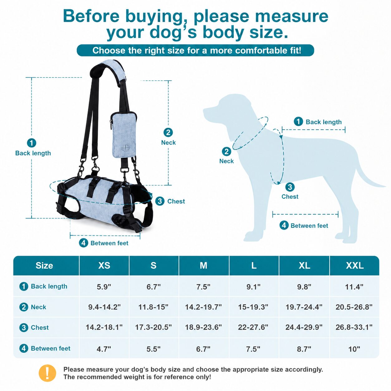 Hands-Free Support Harness Pet Carrier