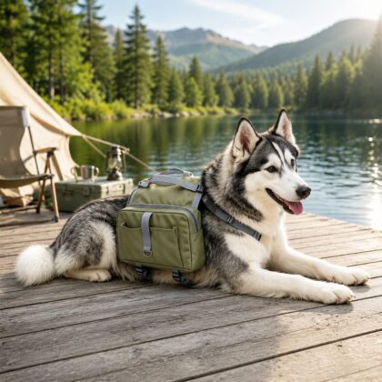 Heavy-Duty Dog Saddlebag for Outdoor Adventures