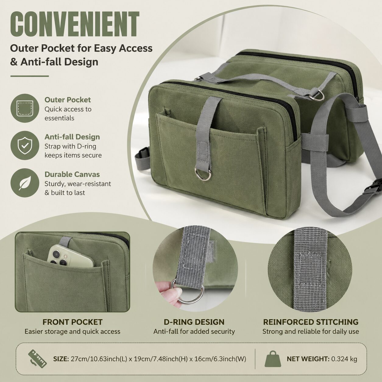 Heavy-Duty Dog Saddlebag for Outdoor Adventures
