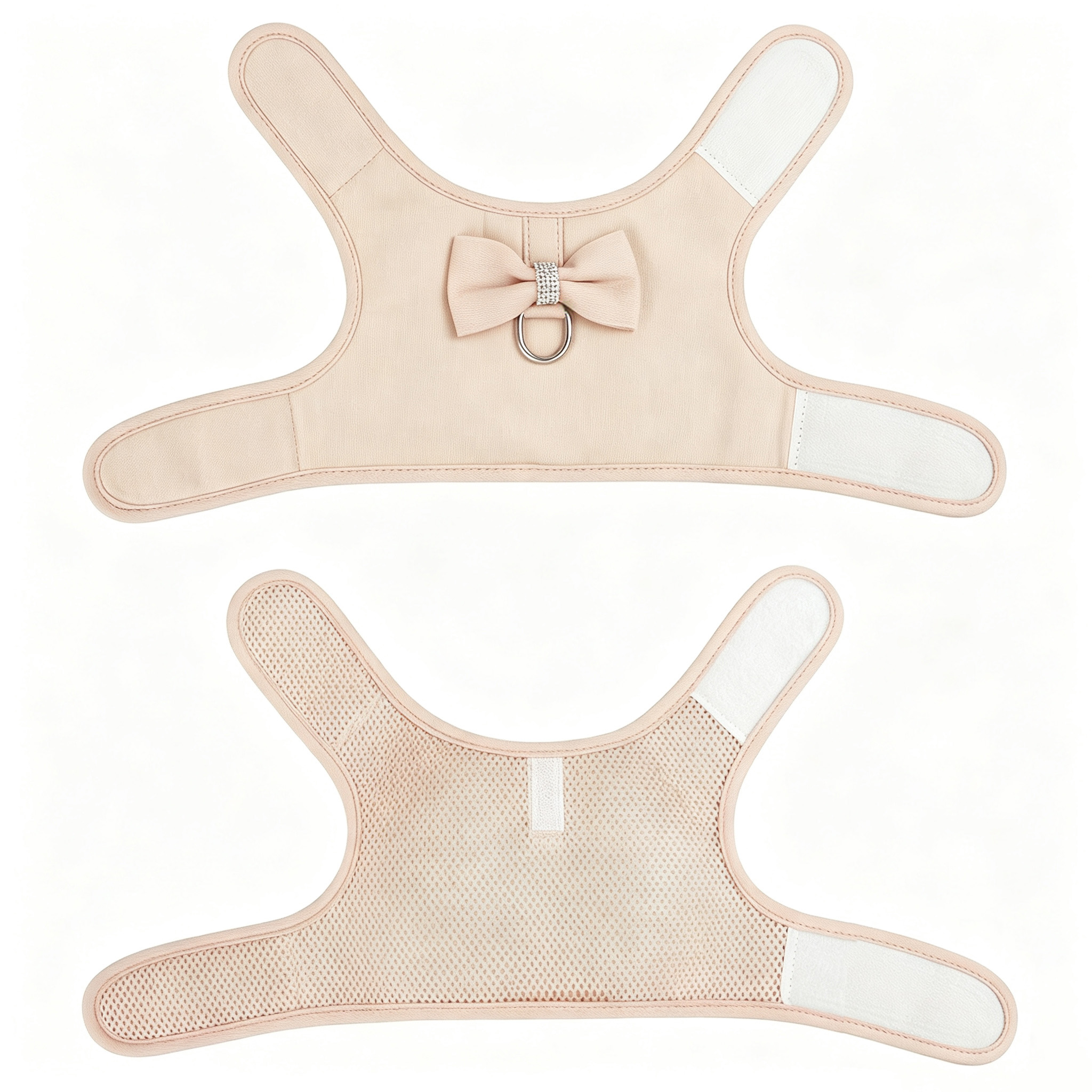 Jeweled Bow Dog Vest Harness Set