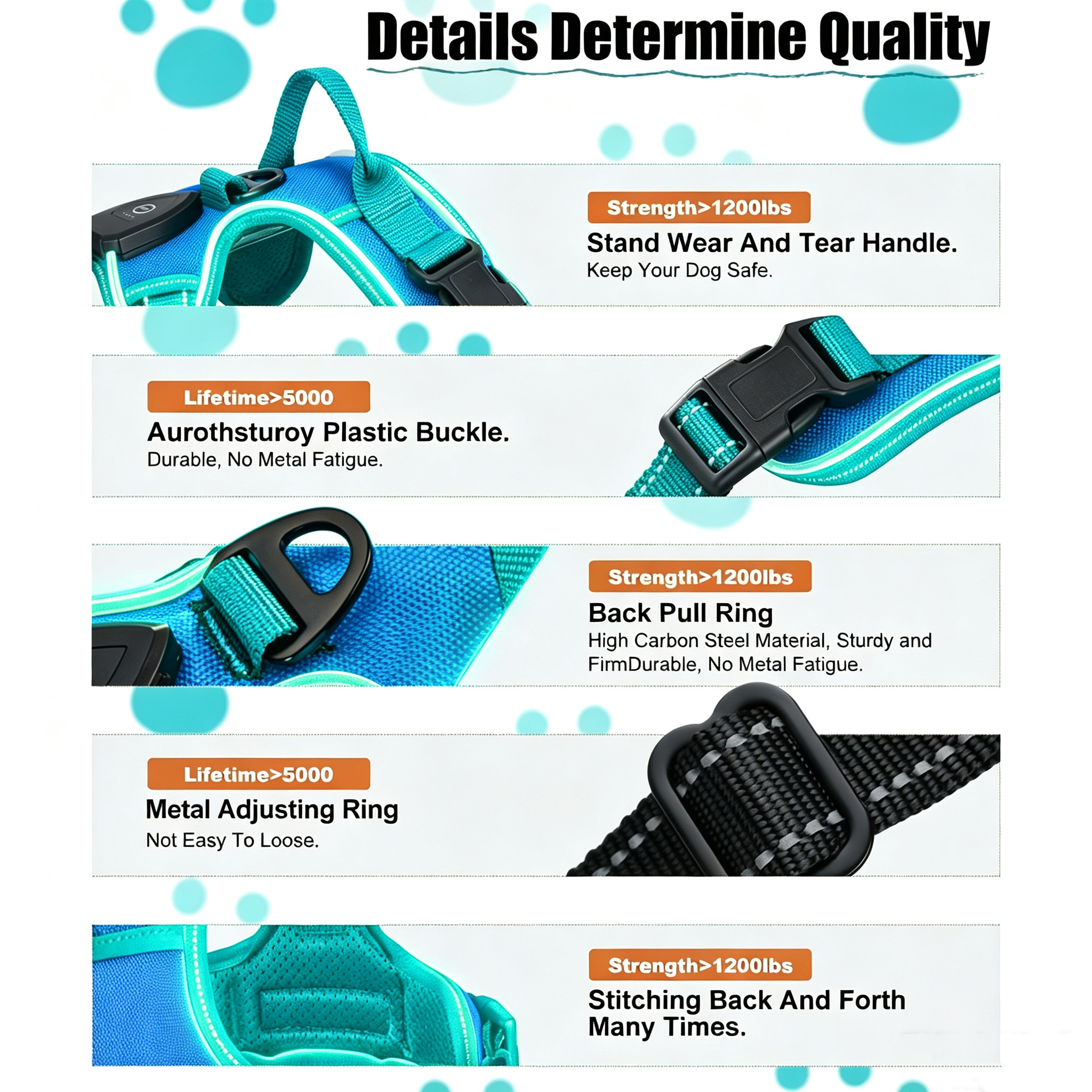 LED Night Safety Dog Harness