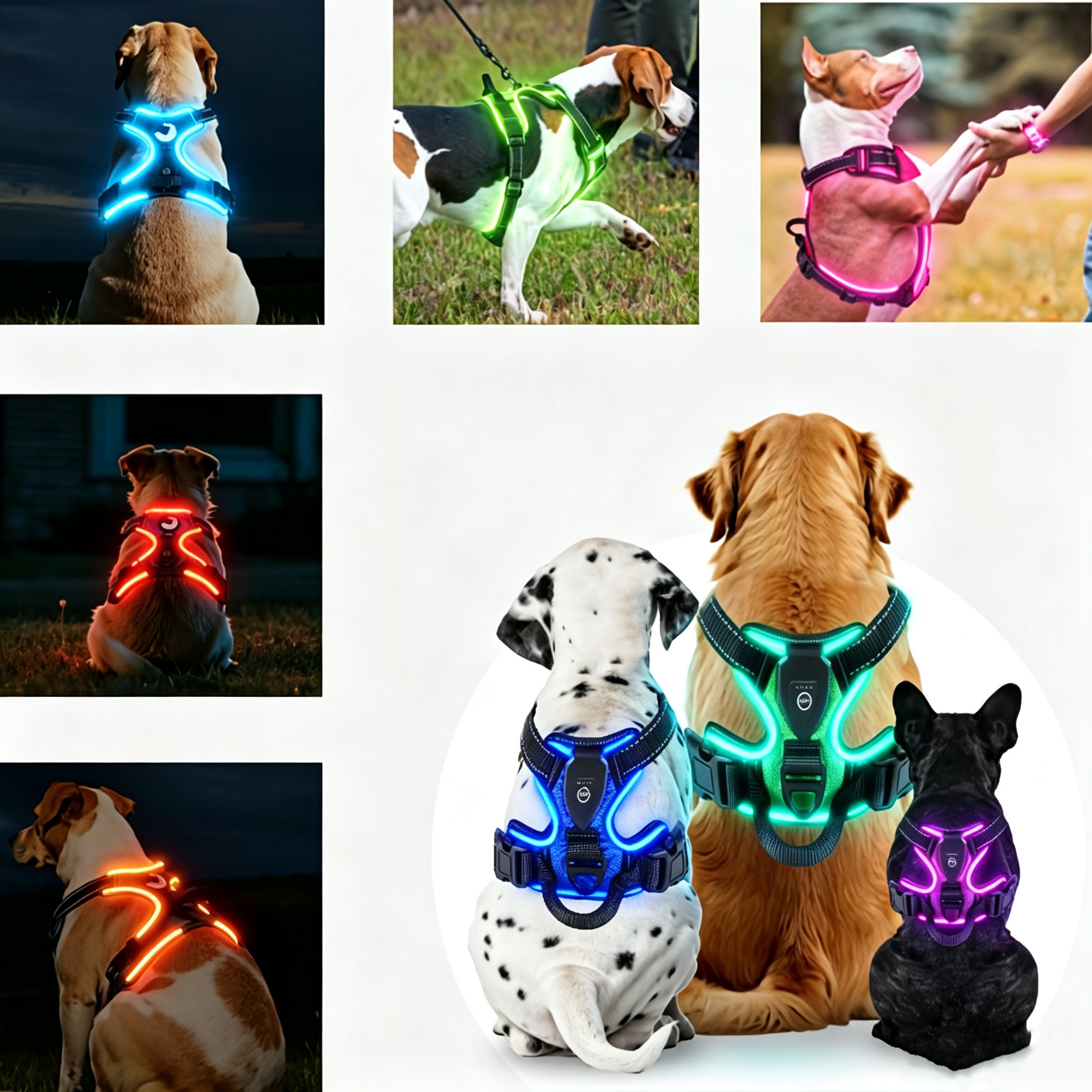 LED Night Safety Dog Harness