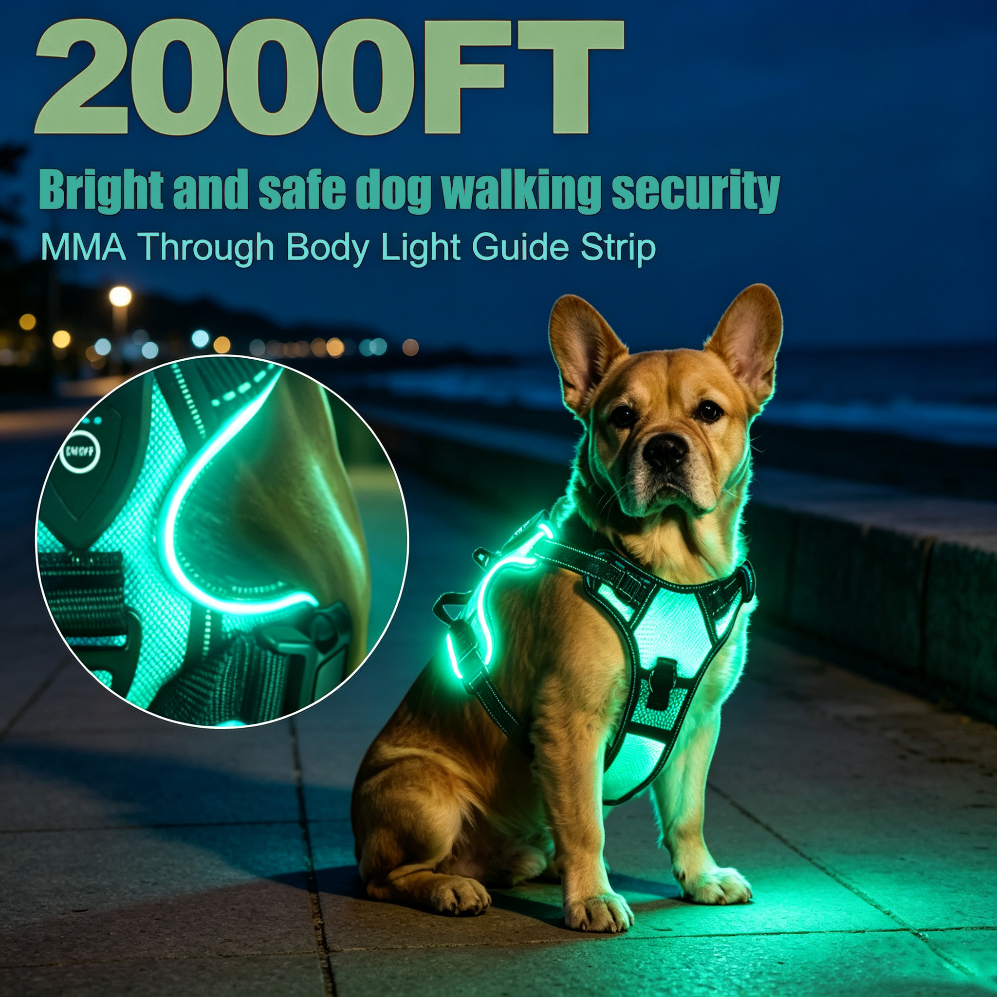 LED Night Safety Dog Harness