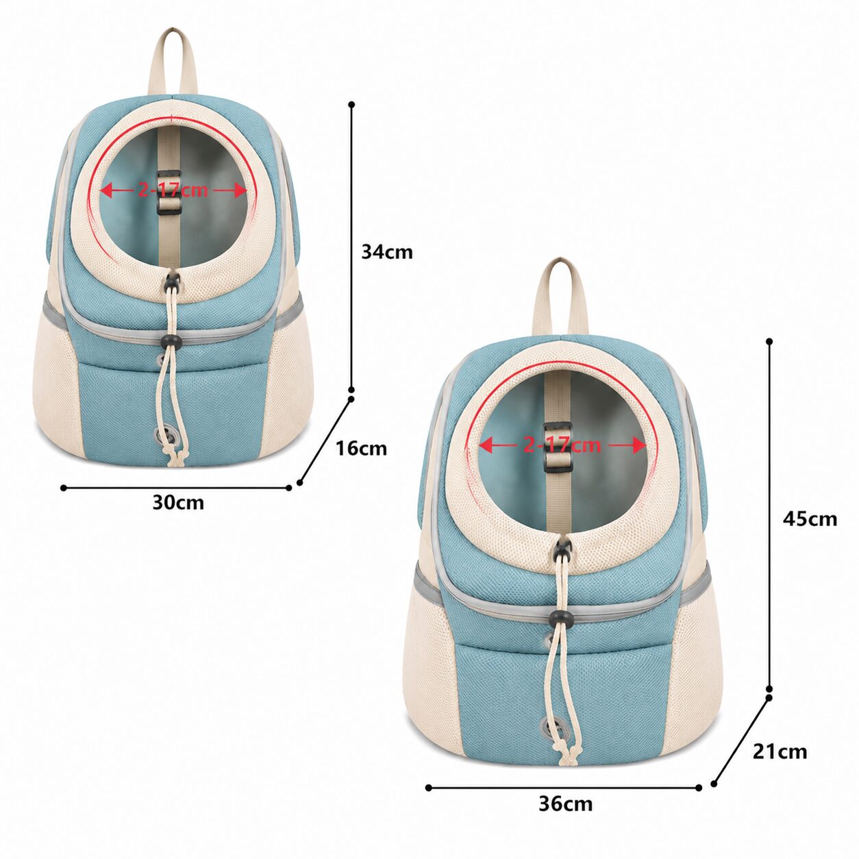 Lightweight Head-Out Pet Travel Backpack