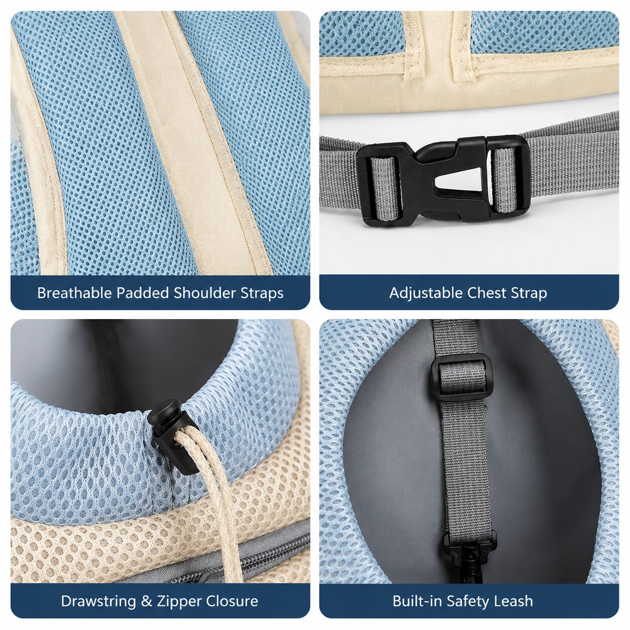 Lightweight Head-Out Pet Travel Backpack