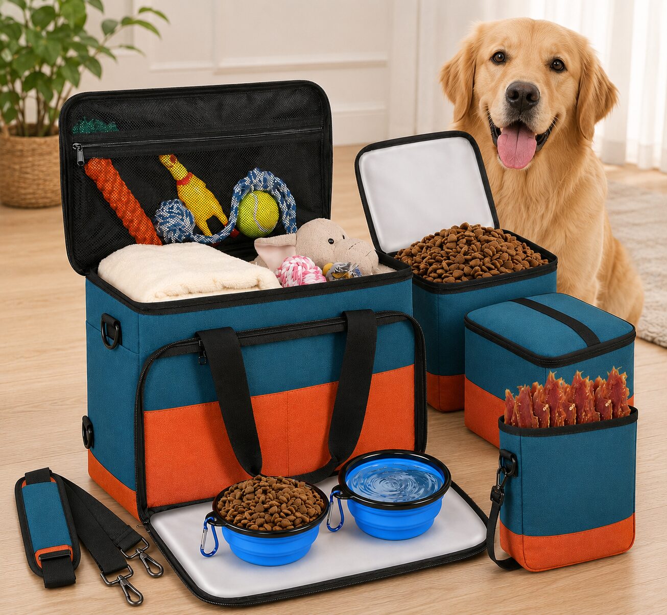 Modular Pet Training and Supply Organizer Set