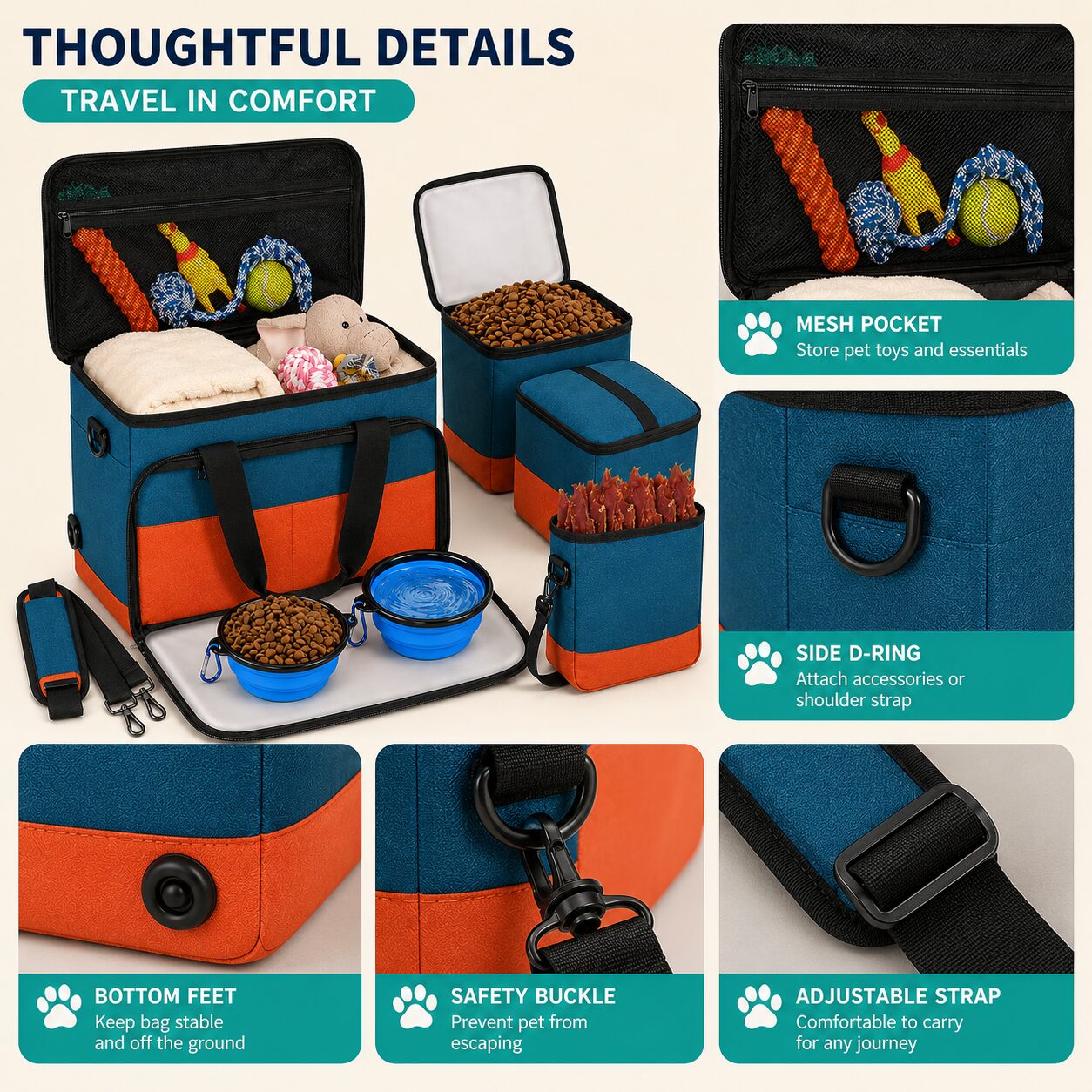 Modular Pet Training and Supply Organizer Set