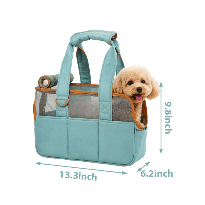 Multi-Pocket Mesh Pet Commuter Tote