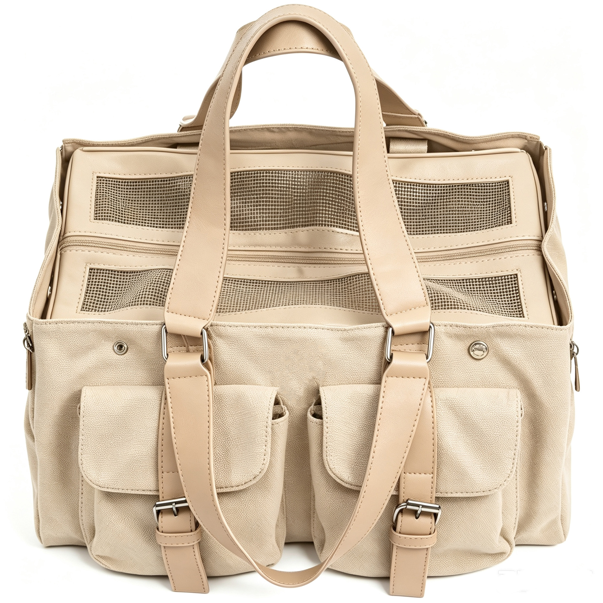 Multi-Pocket Pet Travel Tote Carrier