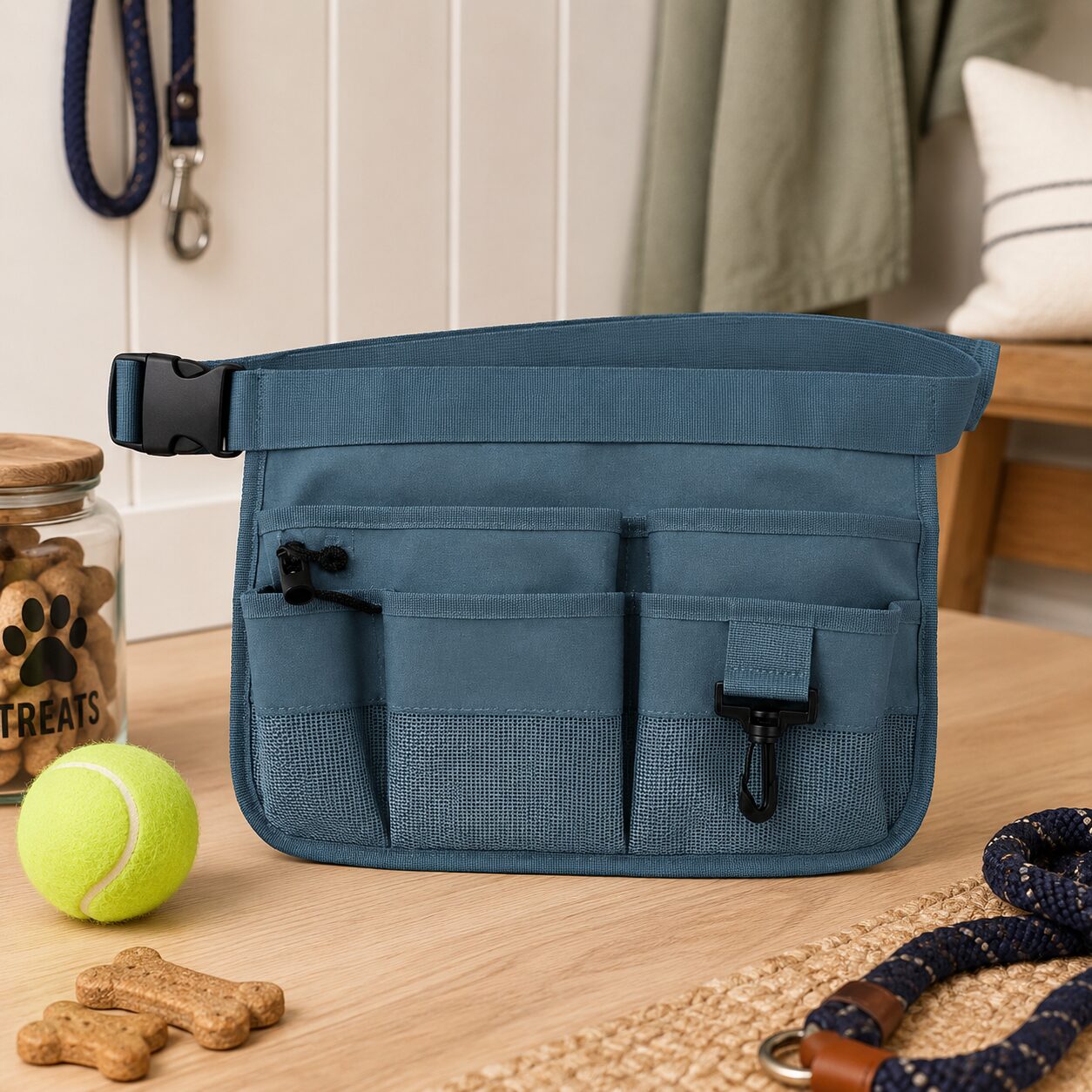 Outdoor Dog Training Treat Pouch with Multi-Pocket Storage